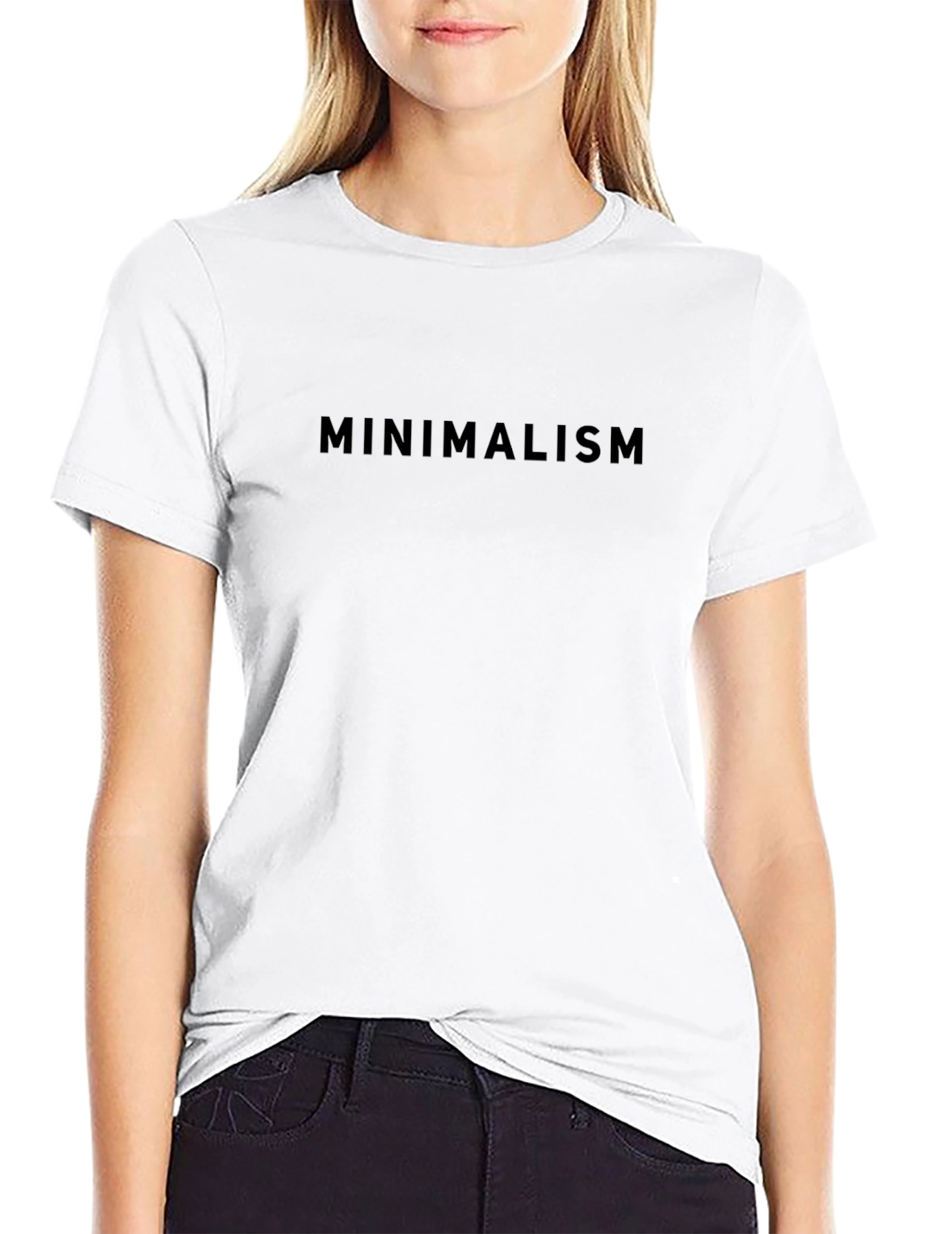 Minimalism Graphic T-Shirt - Black