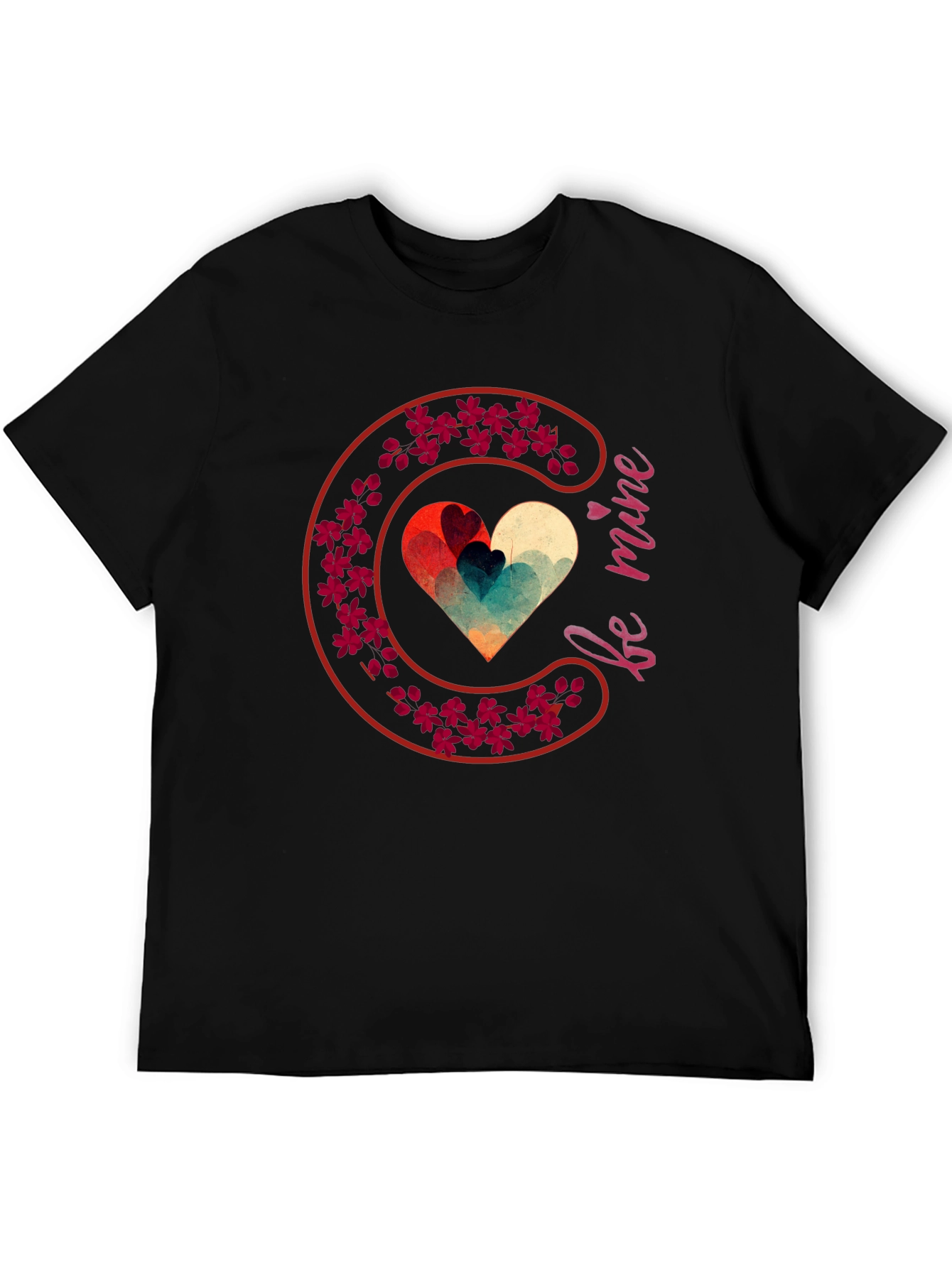 Be Mine Heart Valentines T-Shirt