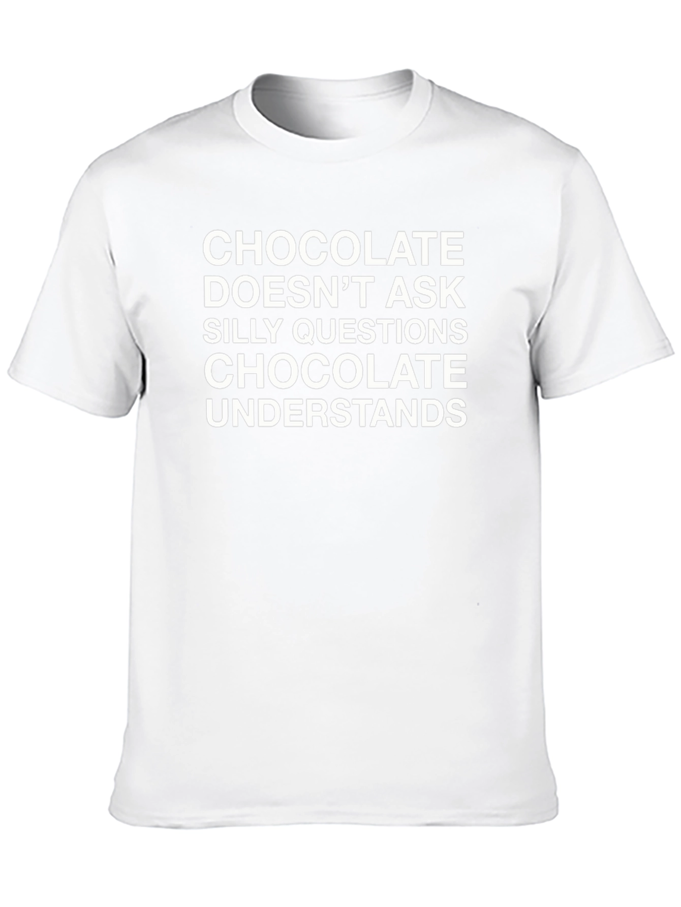 Chocolate Understands Black Graphic Tee