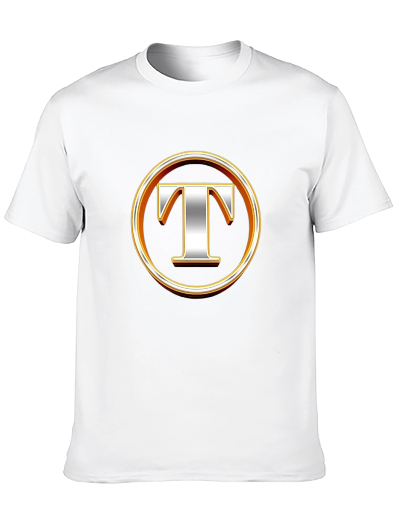 Letter T Graphic Black T-Shirt
