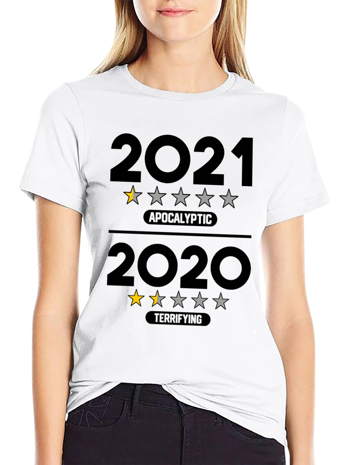 Humorous 2021 & 2020 Year Review T-Shirt