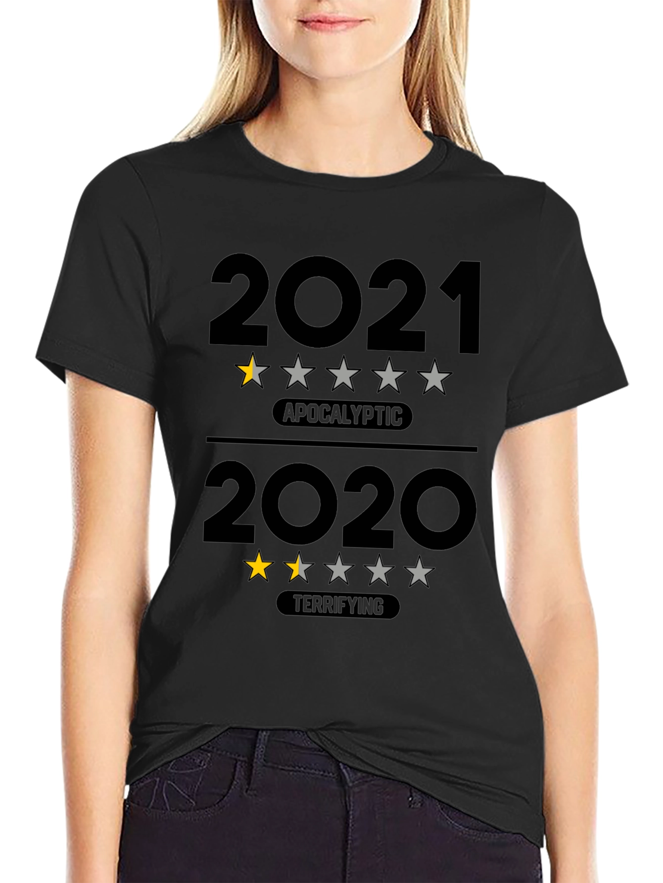 Humorous 2021 & 2020 Year Review T-Shirt
