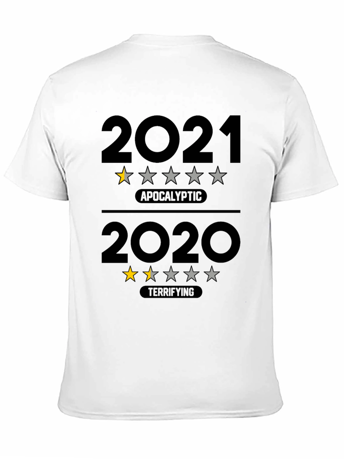 Humorous 2021 & 2020 Year Review T-Shirt