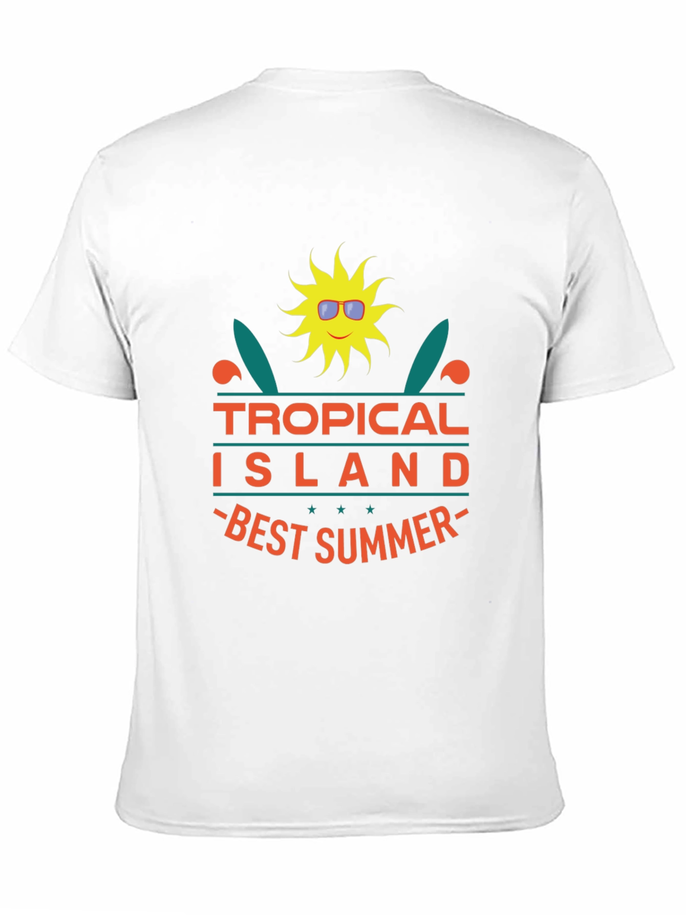 Tropical Island Best Summer Graphic Tee