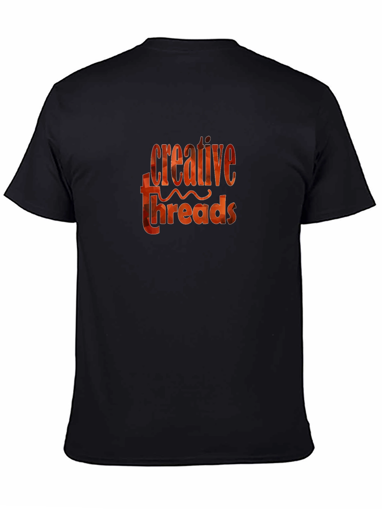 Creative Threads Graphic Tee - Stylish Black T-Shirt