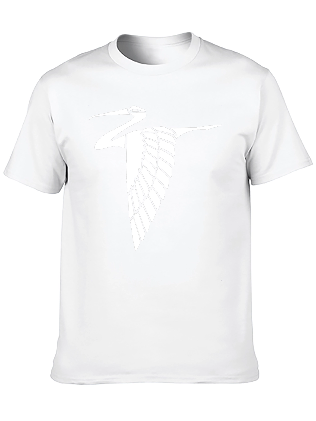 Crane Silhouette Black T-Shirt