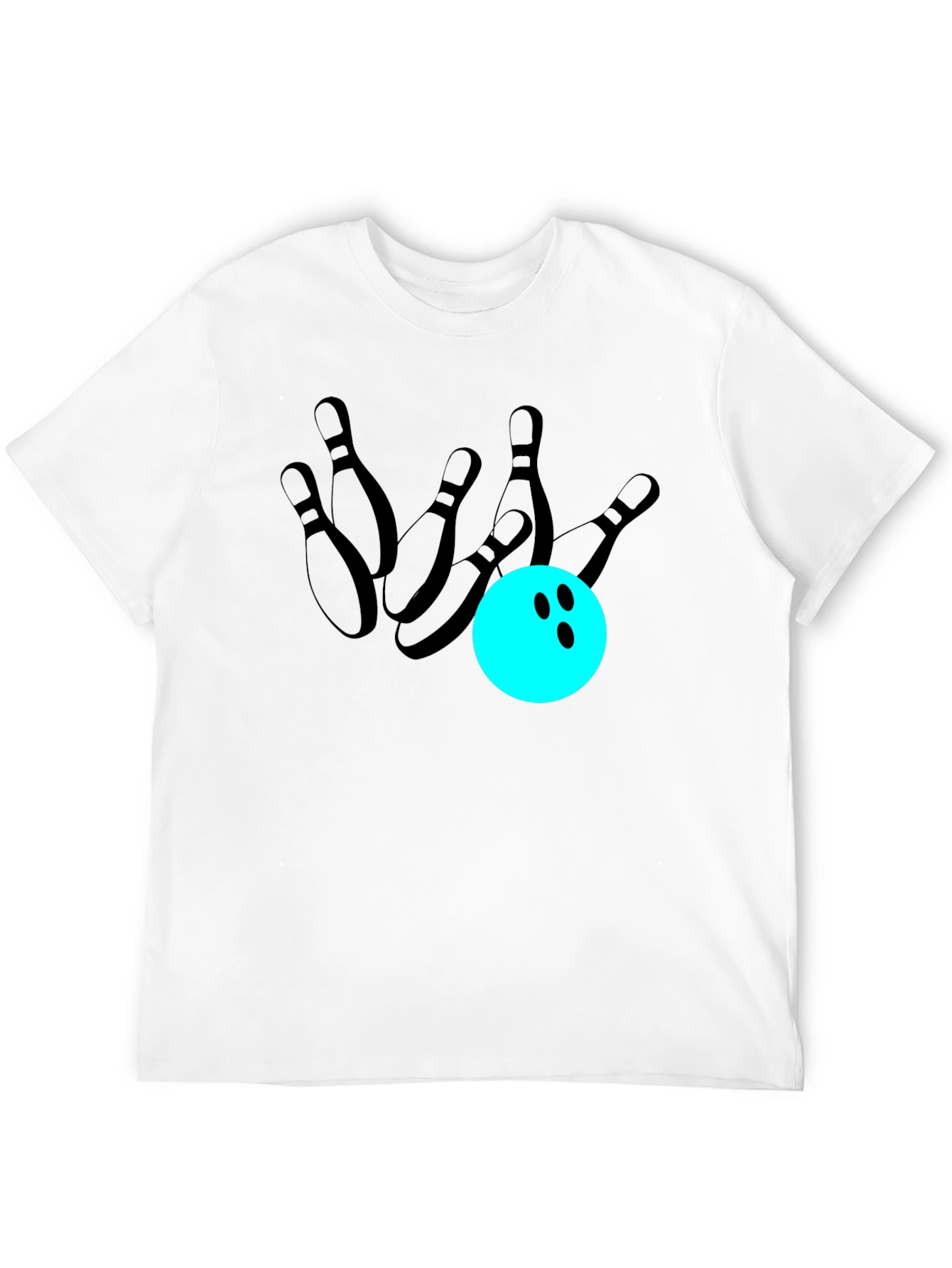 Bowling Strike T-Shirt - Casual Graphic Tee