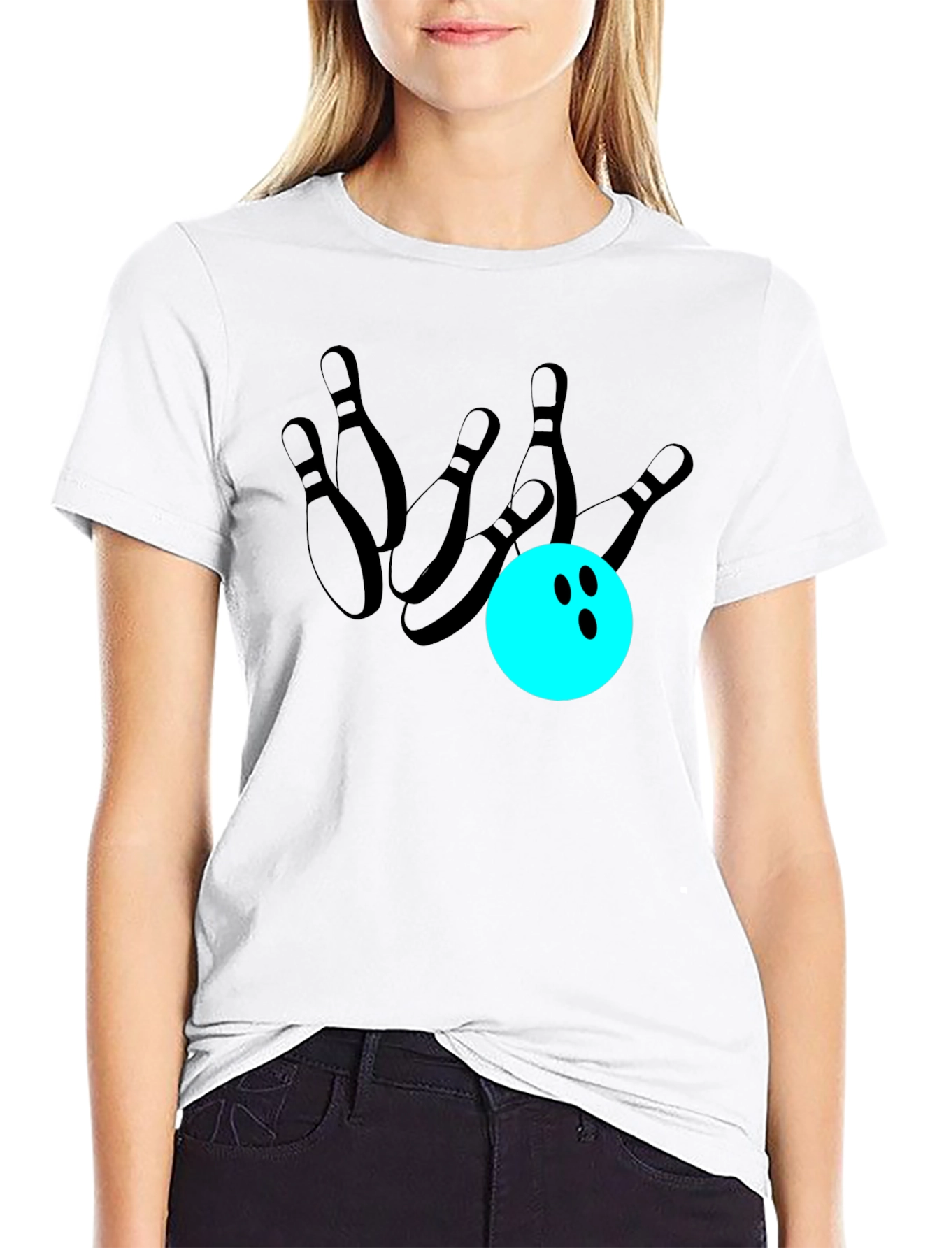 Bowling Strike T-Shirt - Casual Graphic Tee