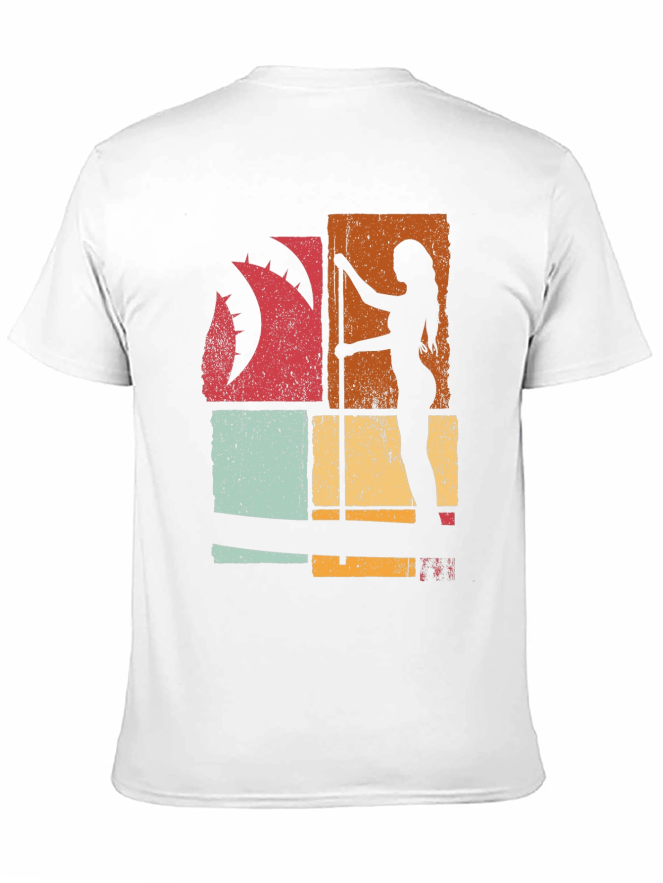 Retro Pole Dance Silhouette Graphic T-Shirt