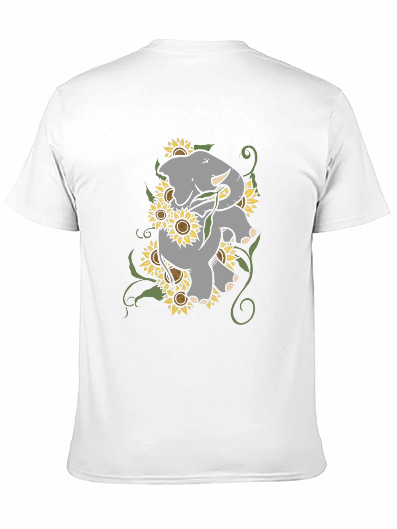 Elephant & Sunflower Graphic Tee