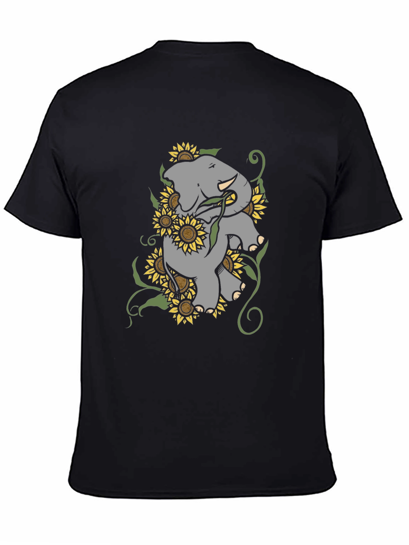 Elephant & Sunflower Graphic Tee