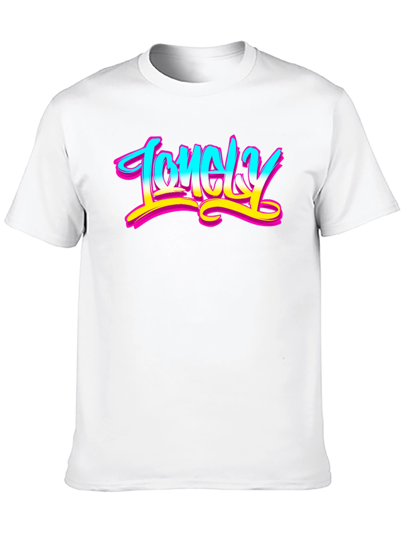 Lonely Graphic Tee - Unisex Black T-Shirt