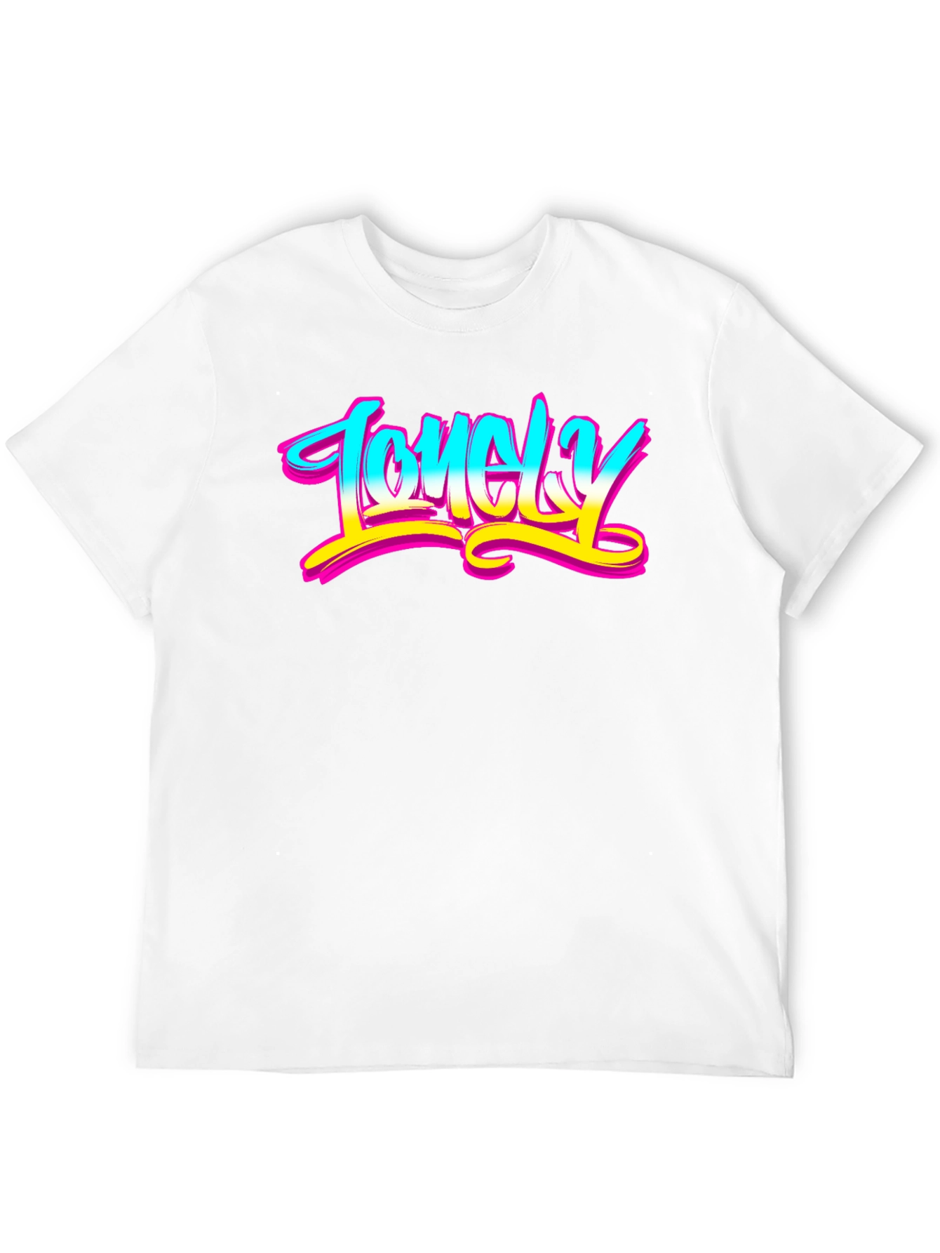 Lonely Graphic Tee - Unisex Black T-Shirt
