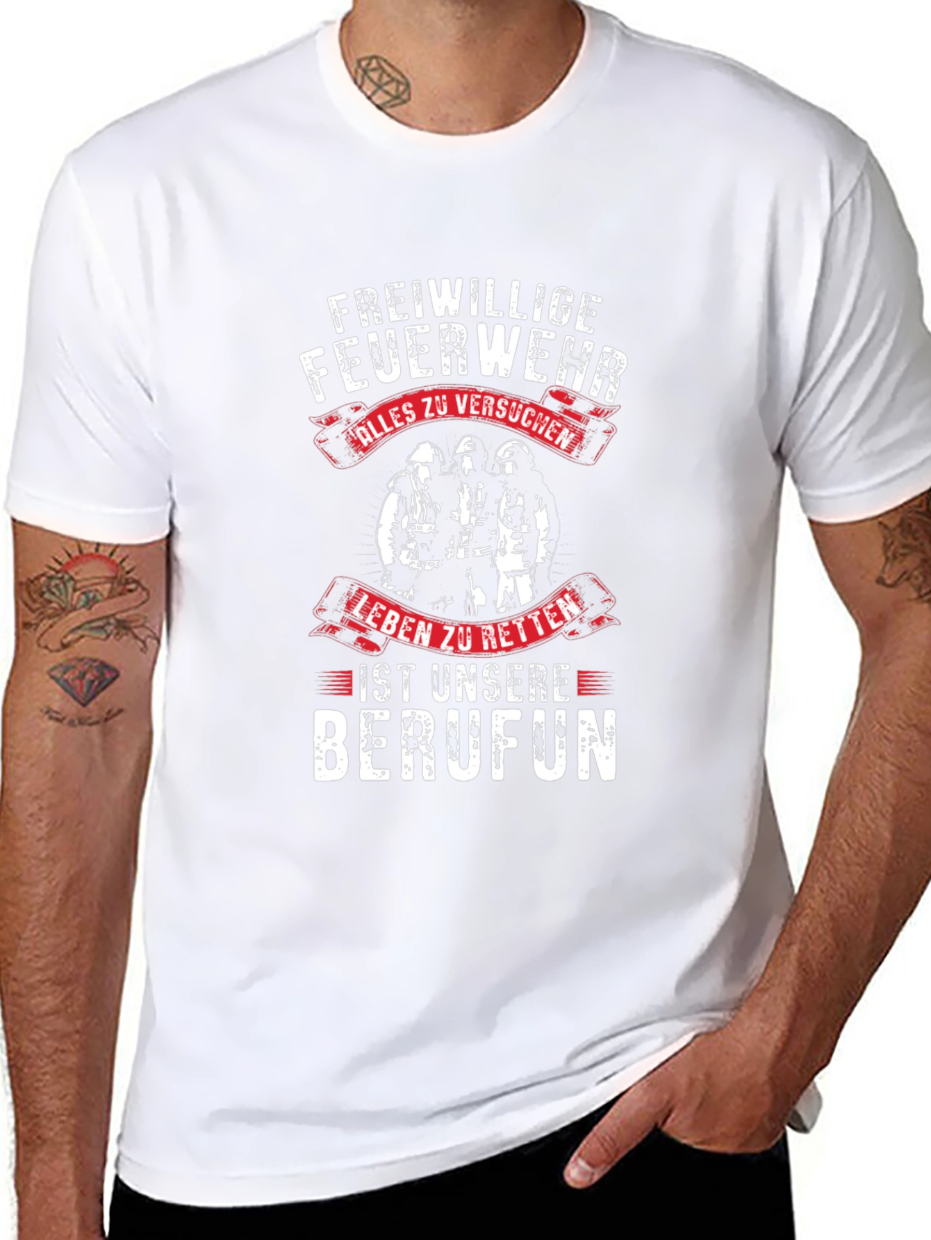 Firefighter T-Shirt - Freiwillige Feuerwehr Design