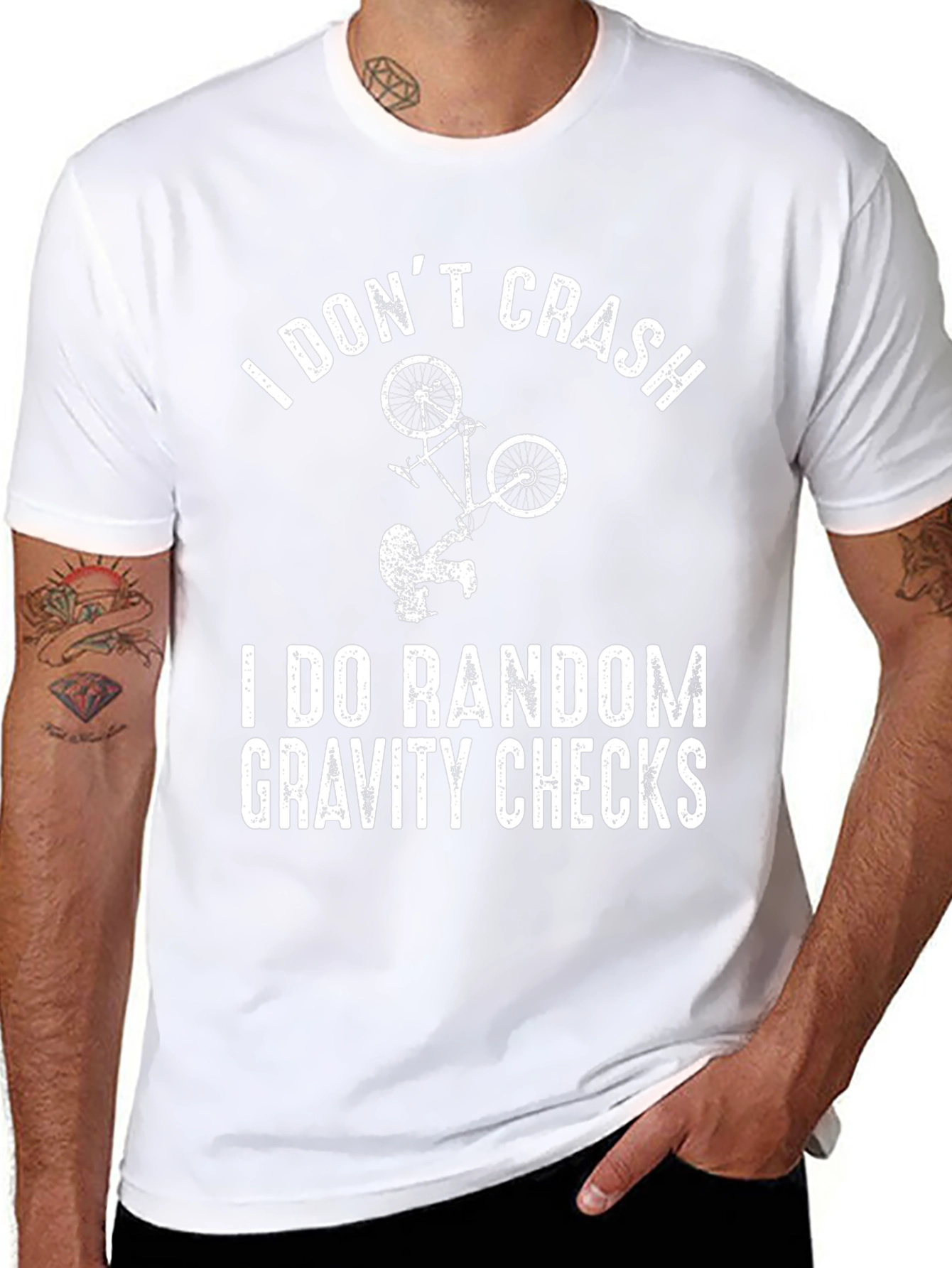 I Dont Crash Gravity Checks Graphic Tee