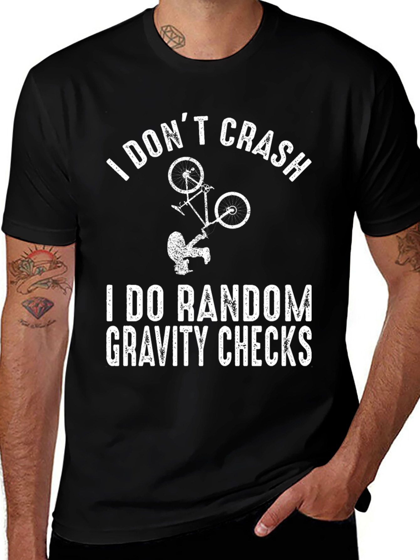 I Dont Crash Gravity Checks Graphic Tee