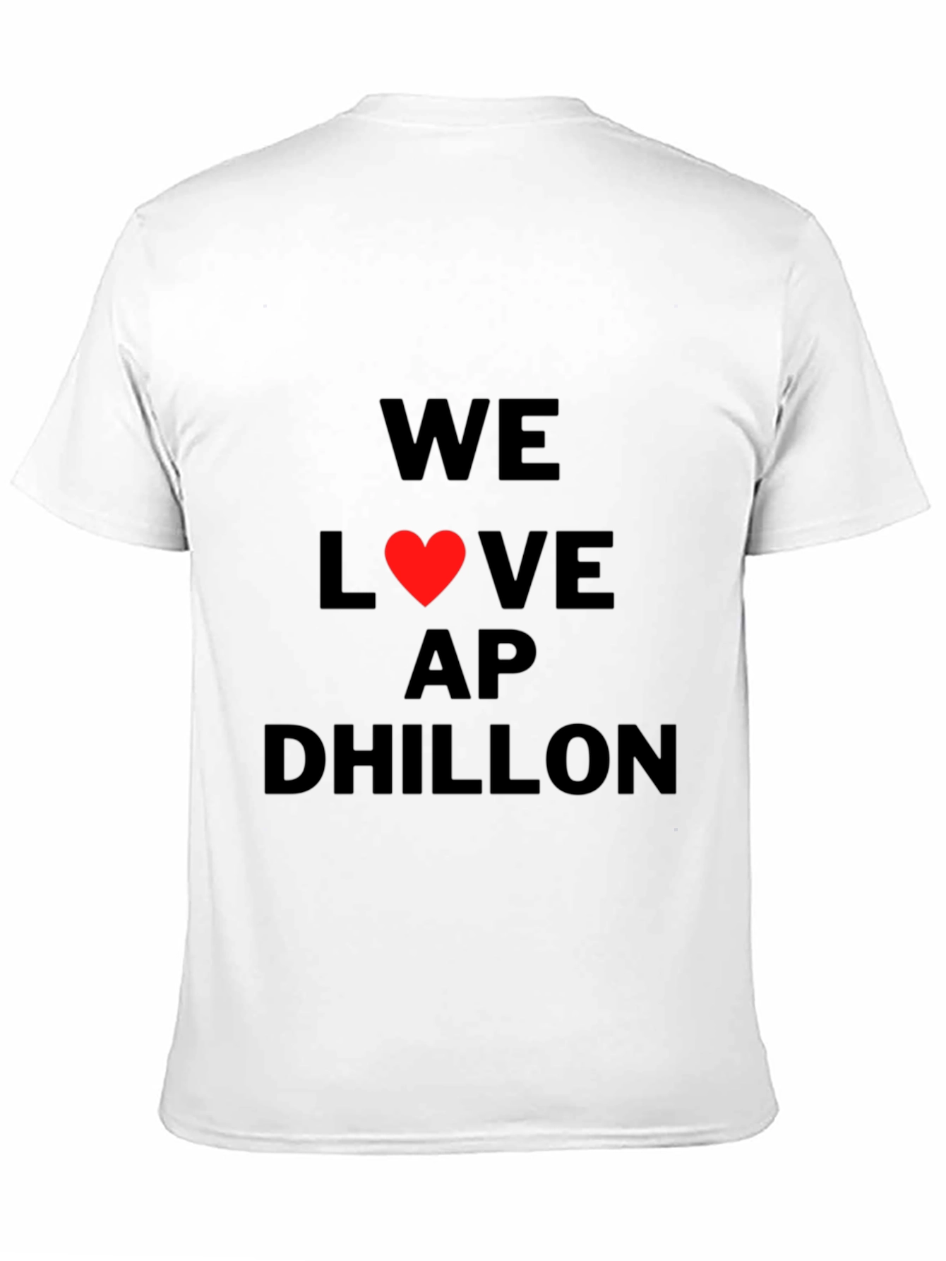 We Love AP Dhillon Black Graphic Tee