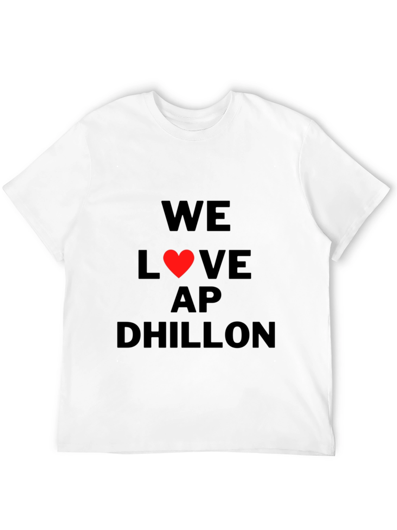 We Love AP Dhillon Black Graphic Tee