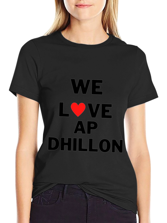 We Love AP Dhillon Black Graphic Tee