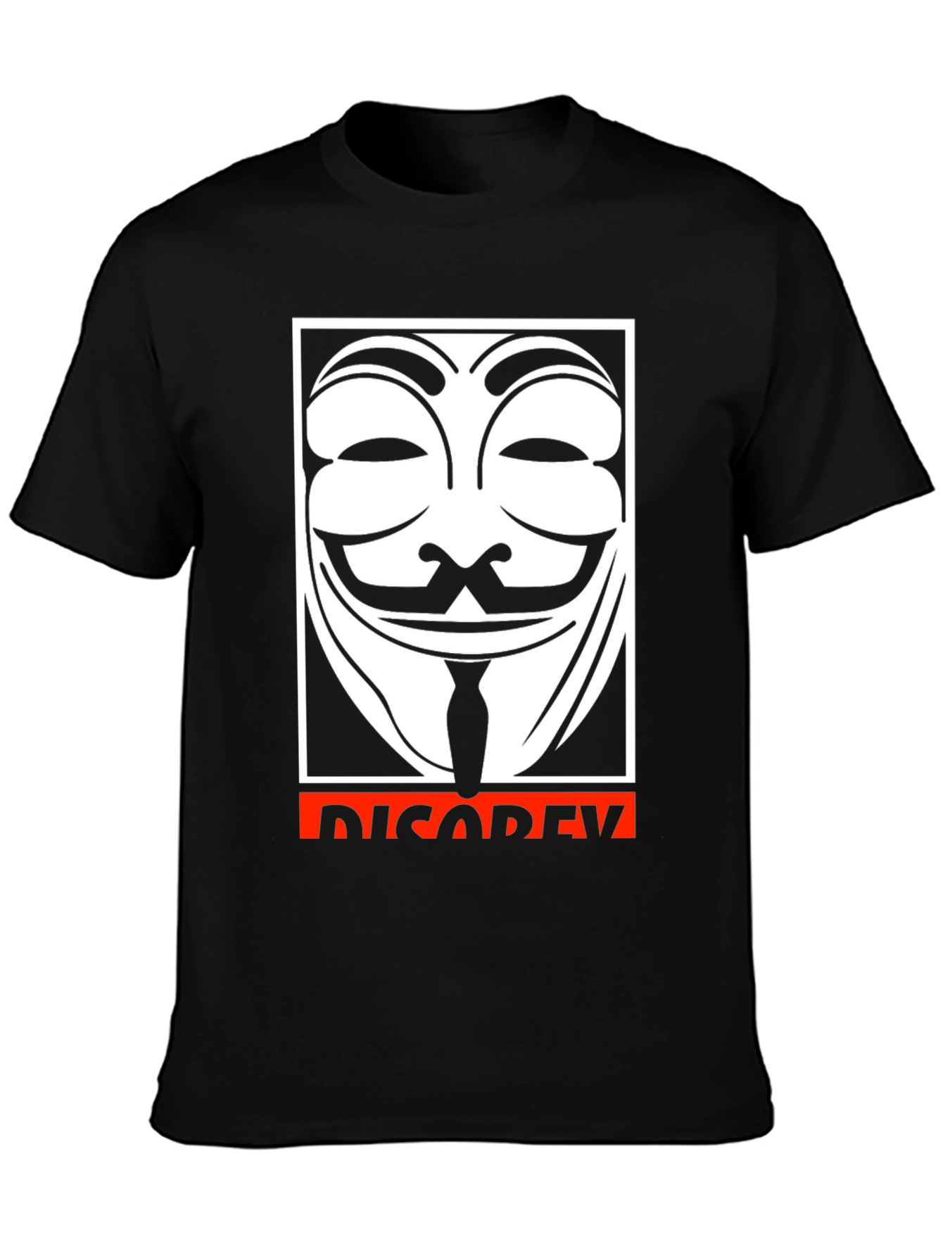 Anonymous Guy Fawkes Disobey Graphic T-Shirt