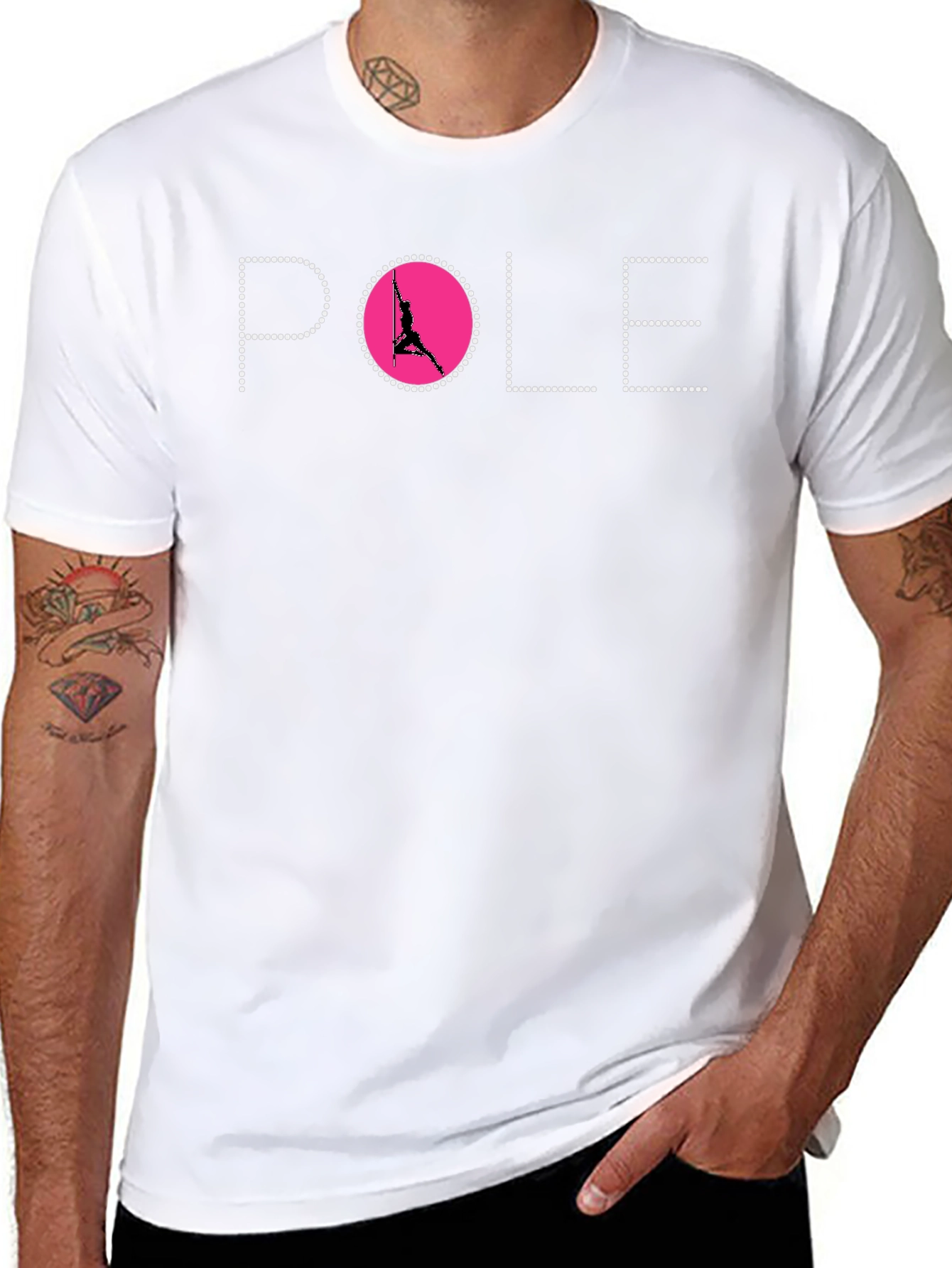 Pole Dancing T-Shirt - Black Graphic Tee