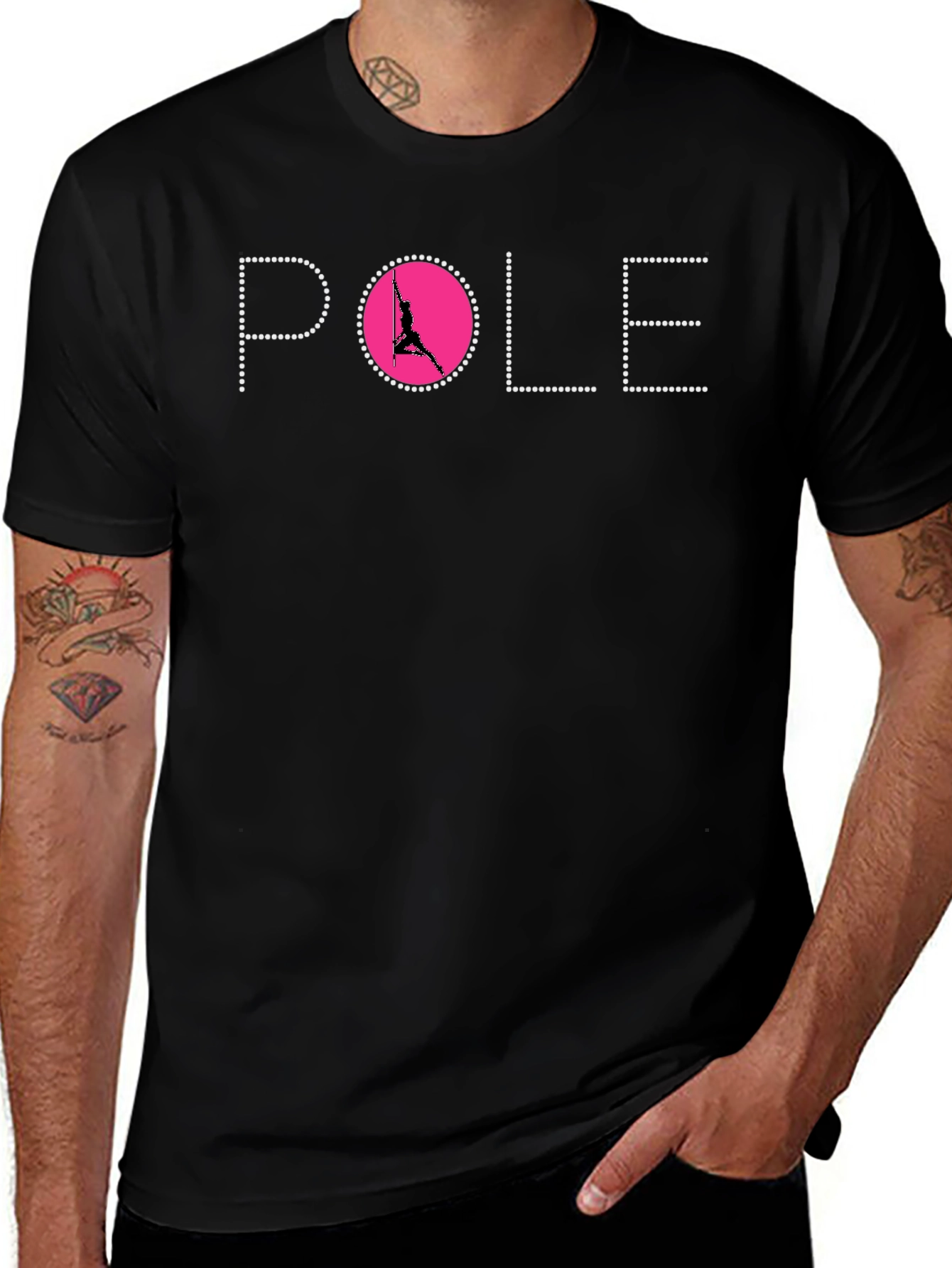 Pole Dancing T-Shirt - Black Graphic Tee