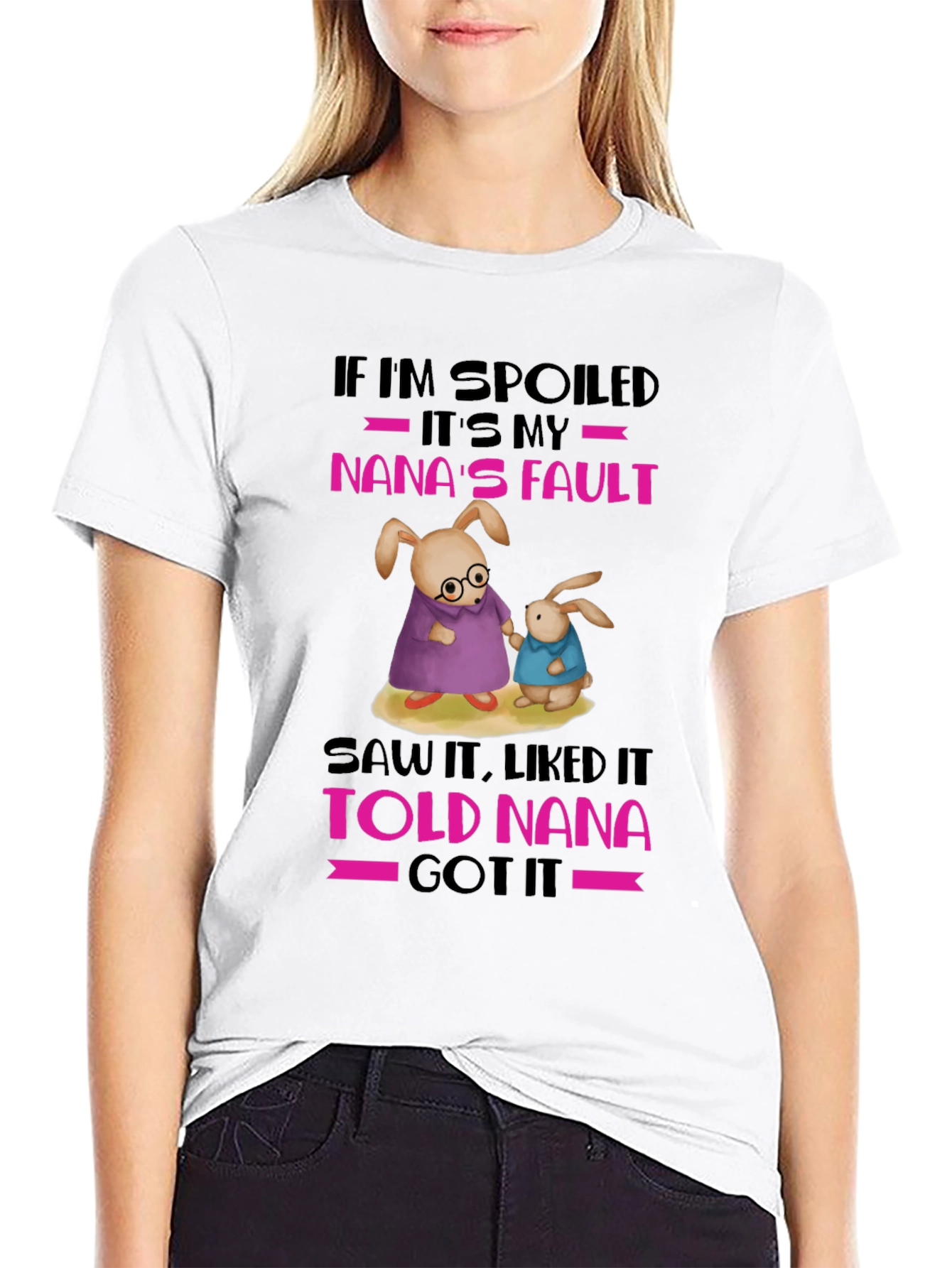 Spoiled Nanas Fault Graphic T-Shirt