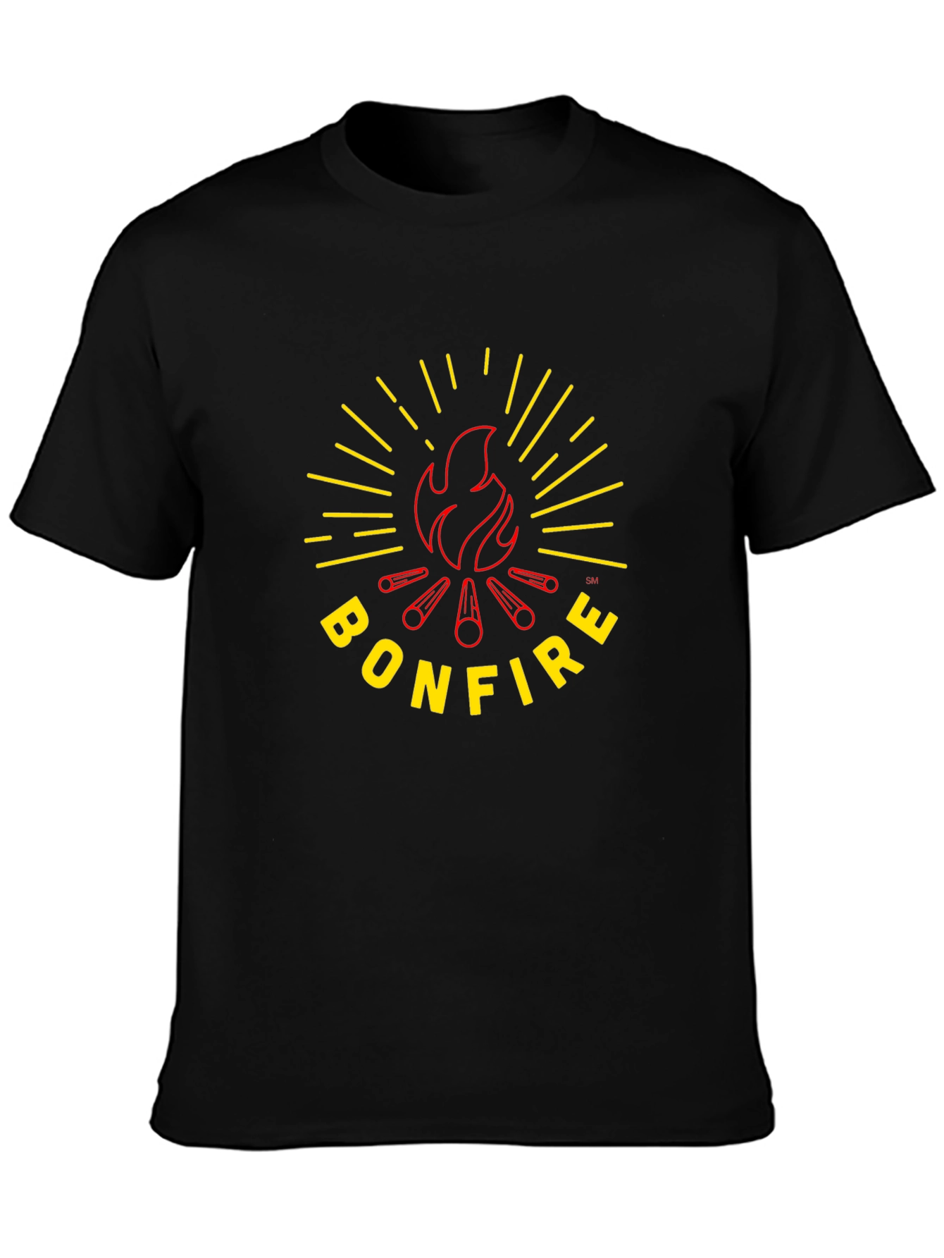 Bonfire Graphic T-Shirt - Black
