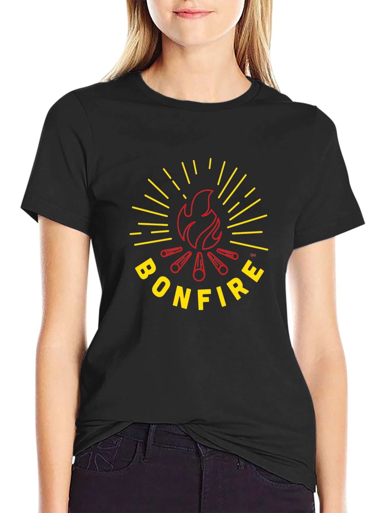 Bonfire Graphic T-Shirt - Black