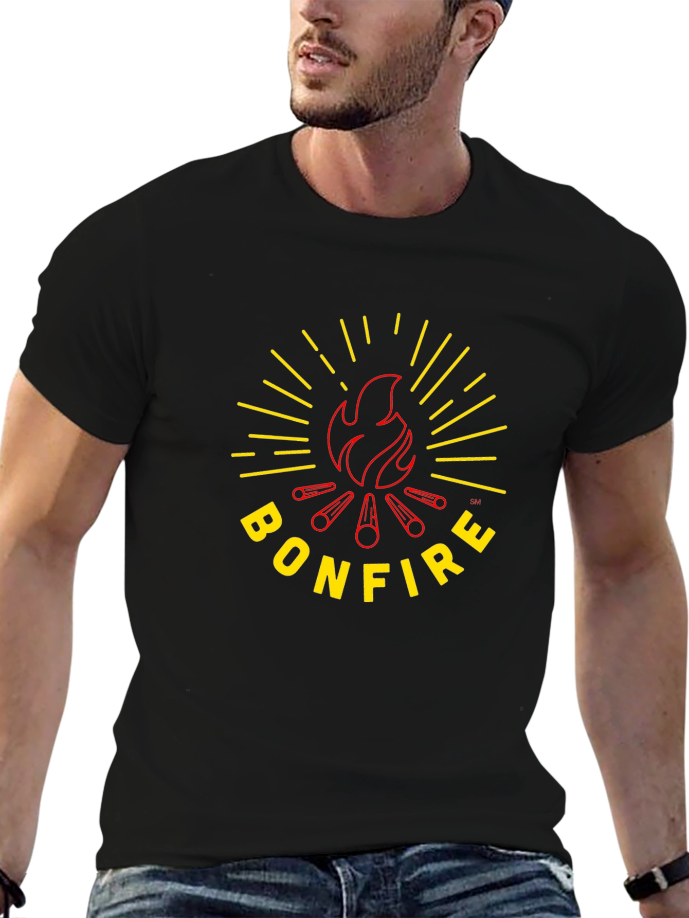 Bonfire Graphic T-Shirt - Black