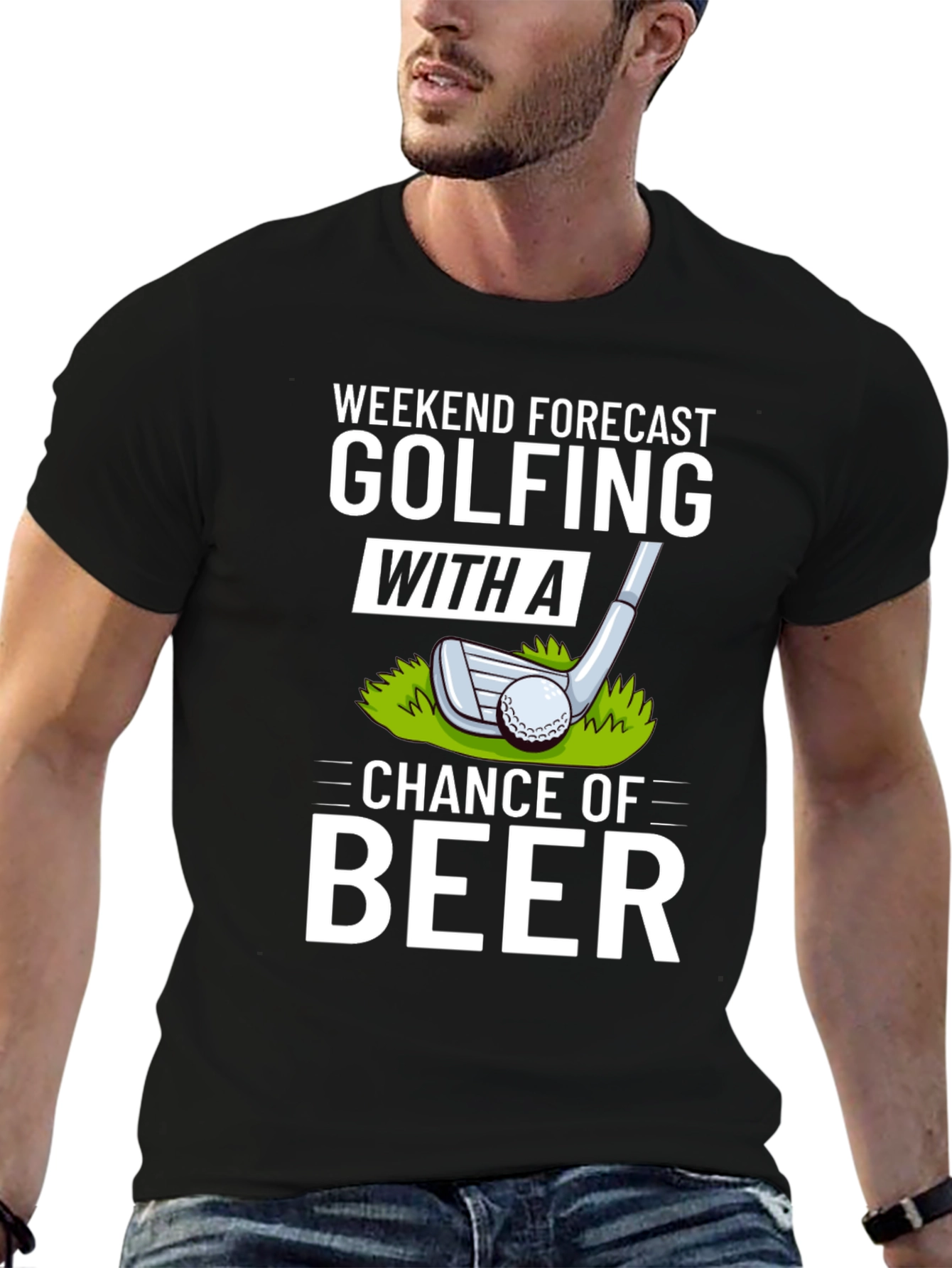 Golfing and Beer T-Shirt - Weekend Forecast