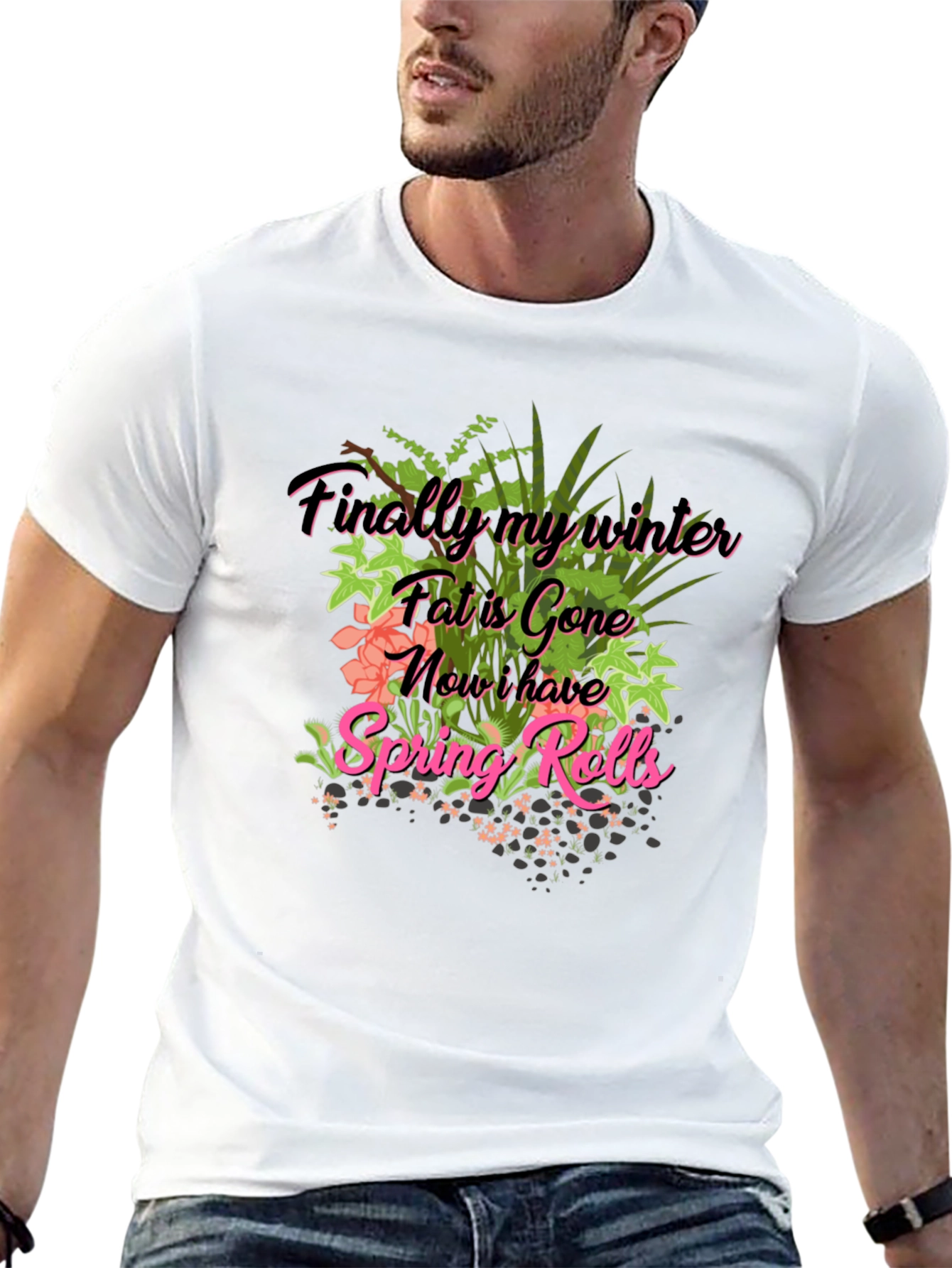Spring Rolls T-Shirt Funny Foodie Tee