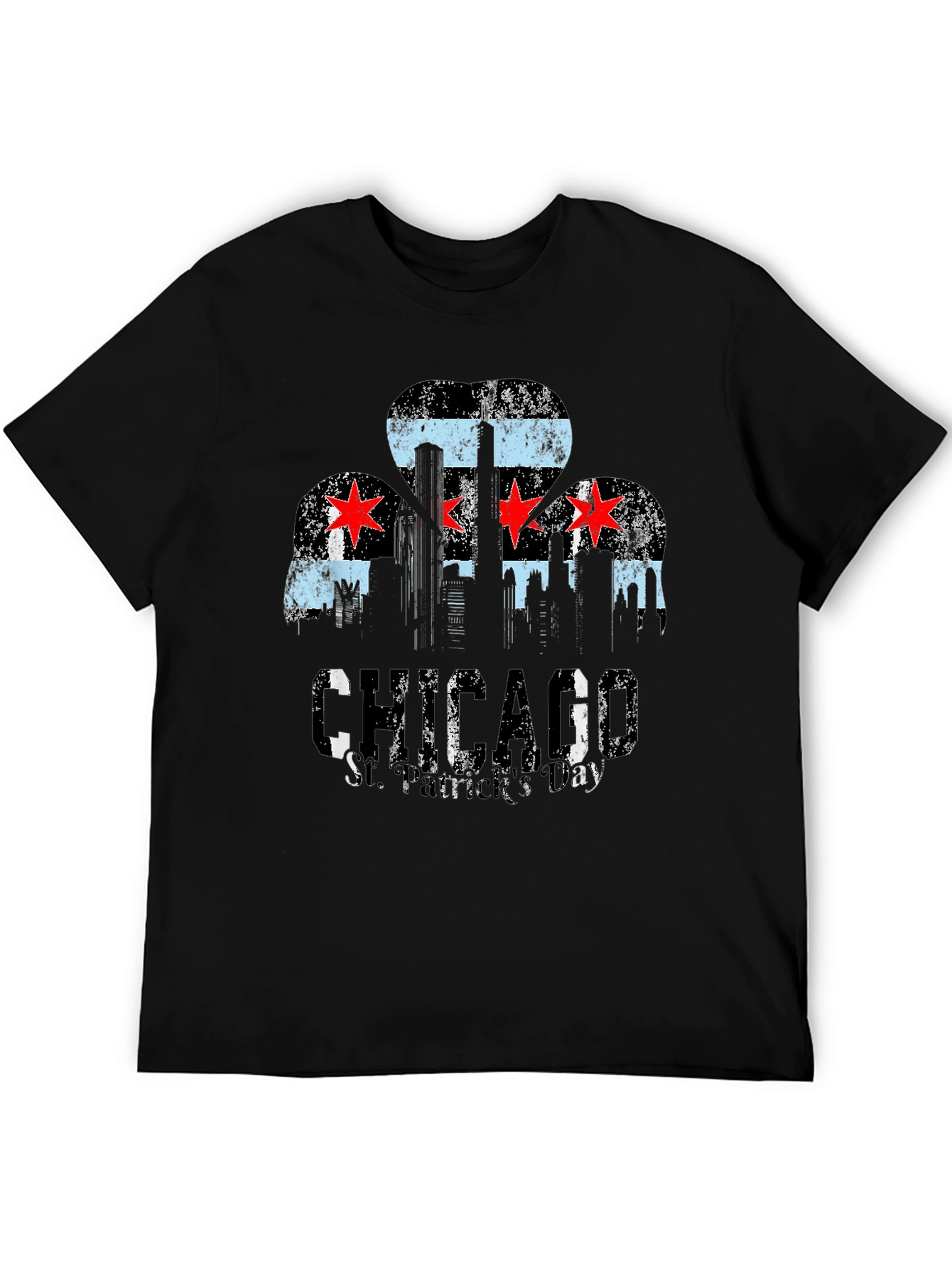 Chicago Skyline Black T-Shirt