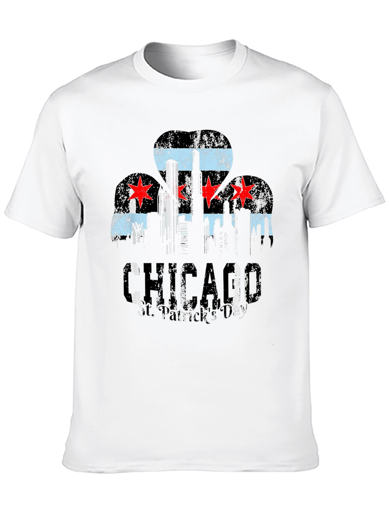 Chicago Skyline Black T-Shirt