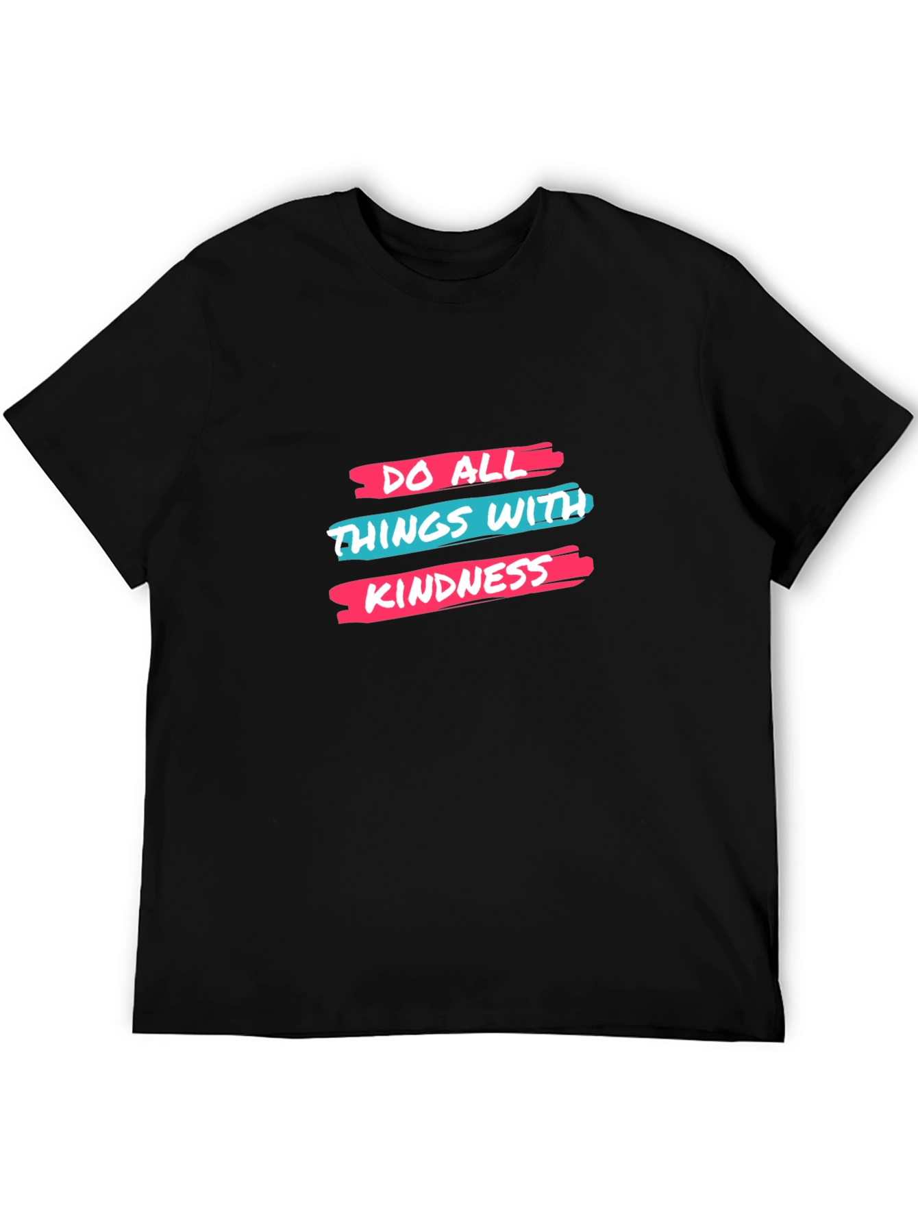 Kindness Graphic Tee - Black Cotton T-Shirt