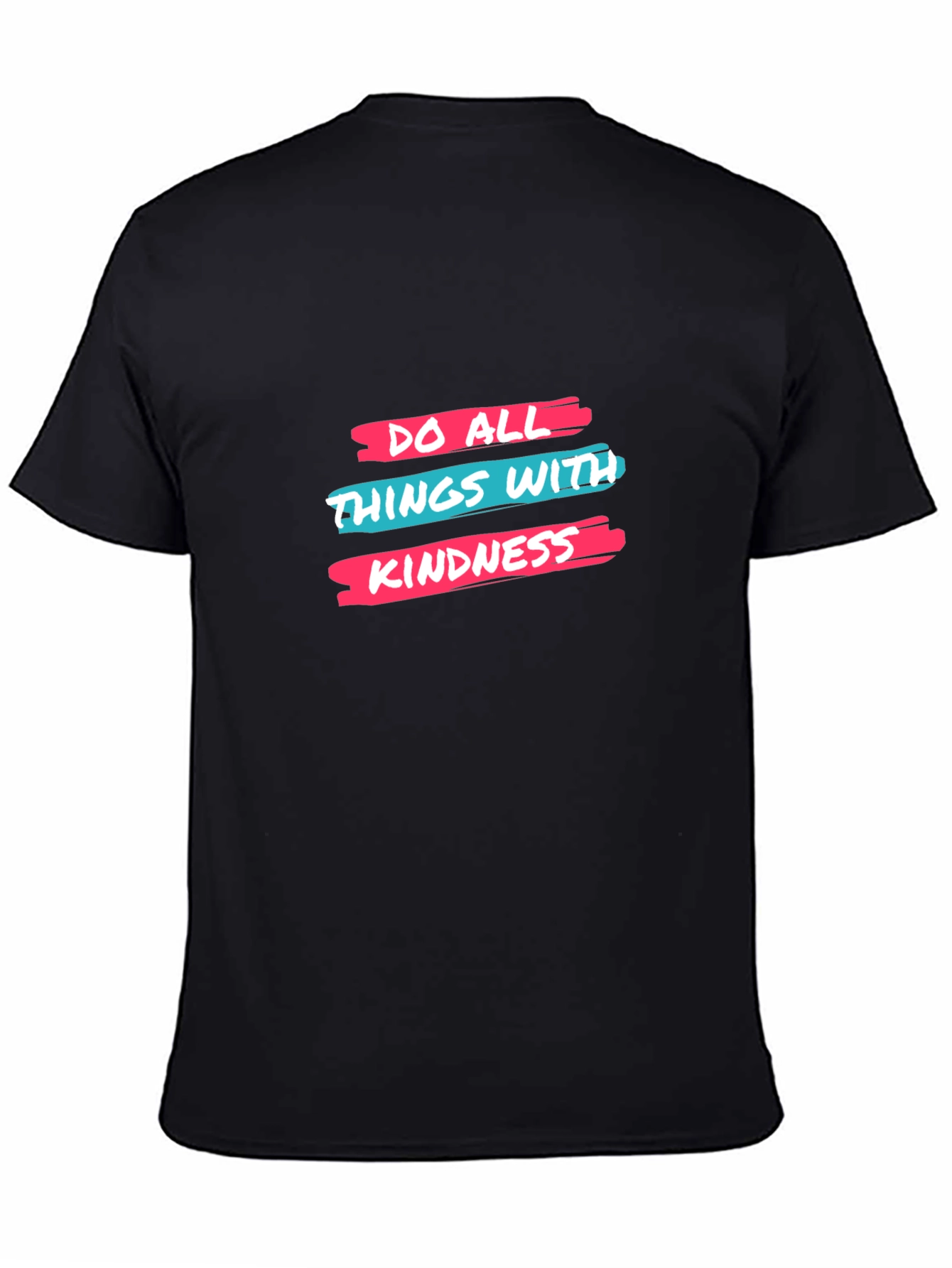 Kindness Graphic Tee - Black Cotton T-Shirt