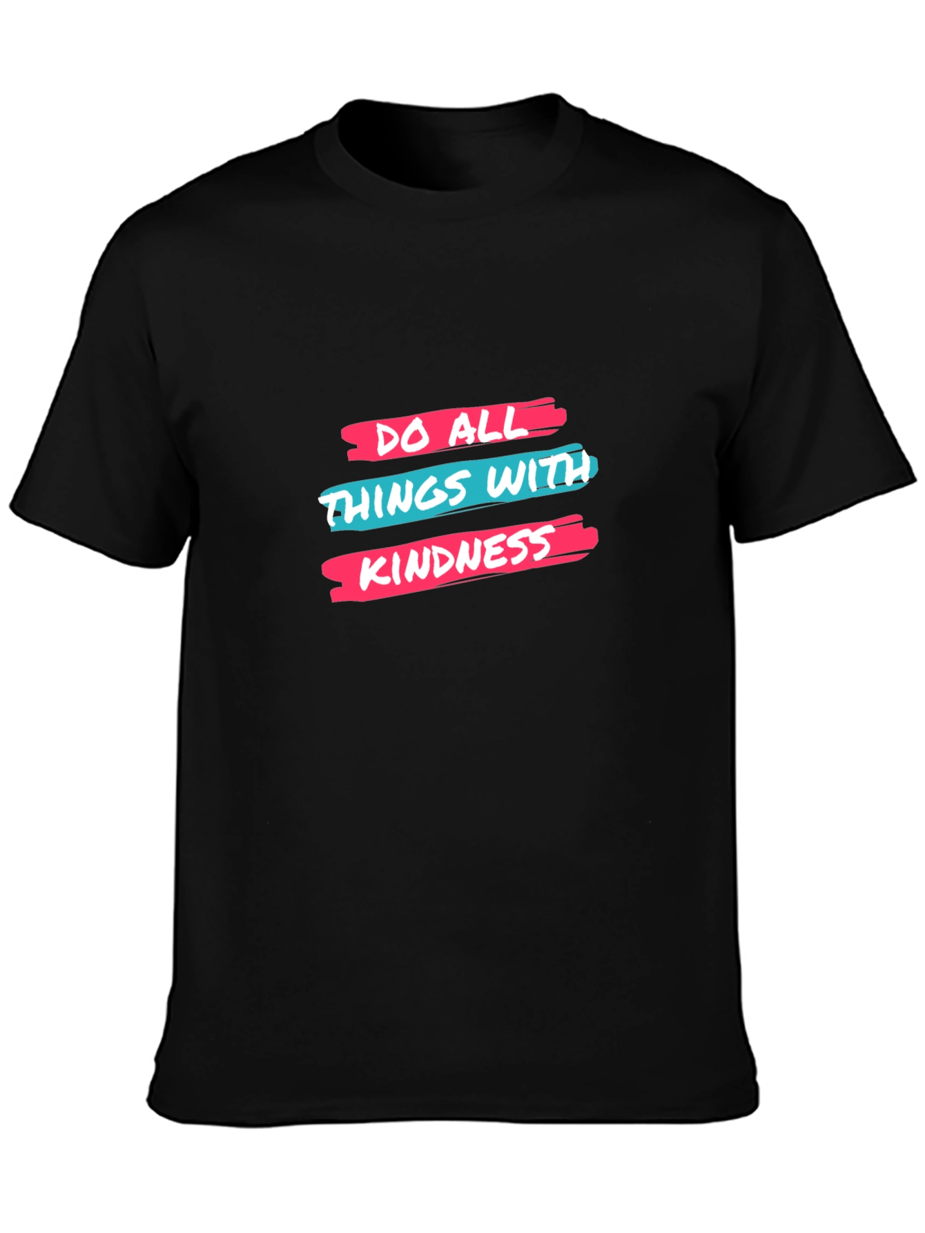 Kindness Graphic Tee - Black Cotton T-Shirt