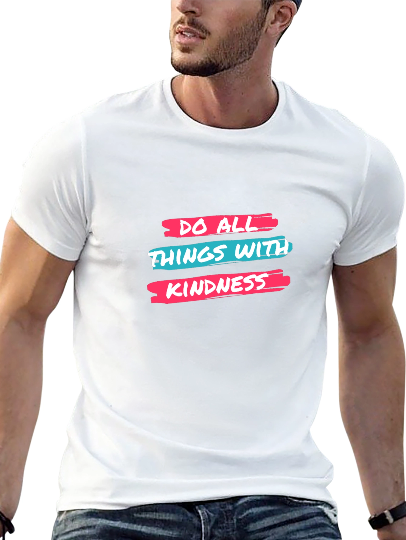 Kindness Graphic Tee - Black Cotton T-Shirt