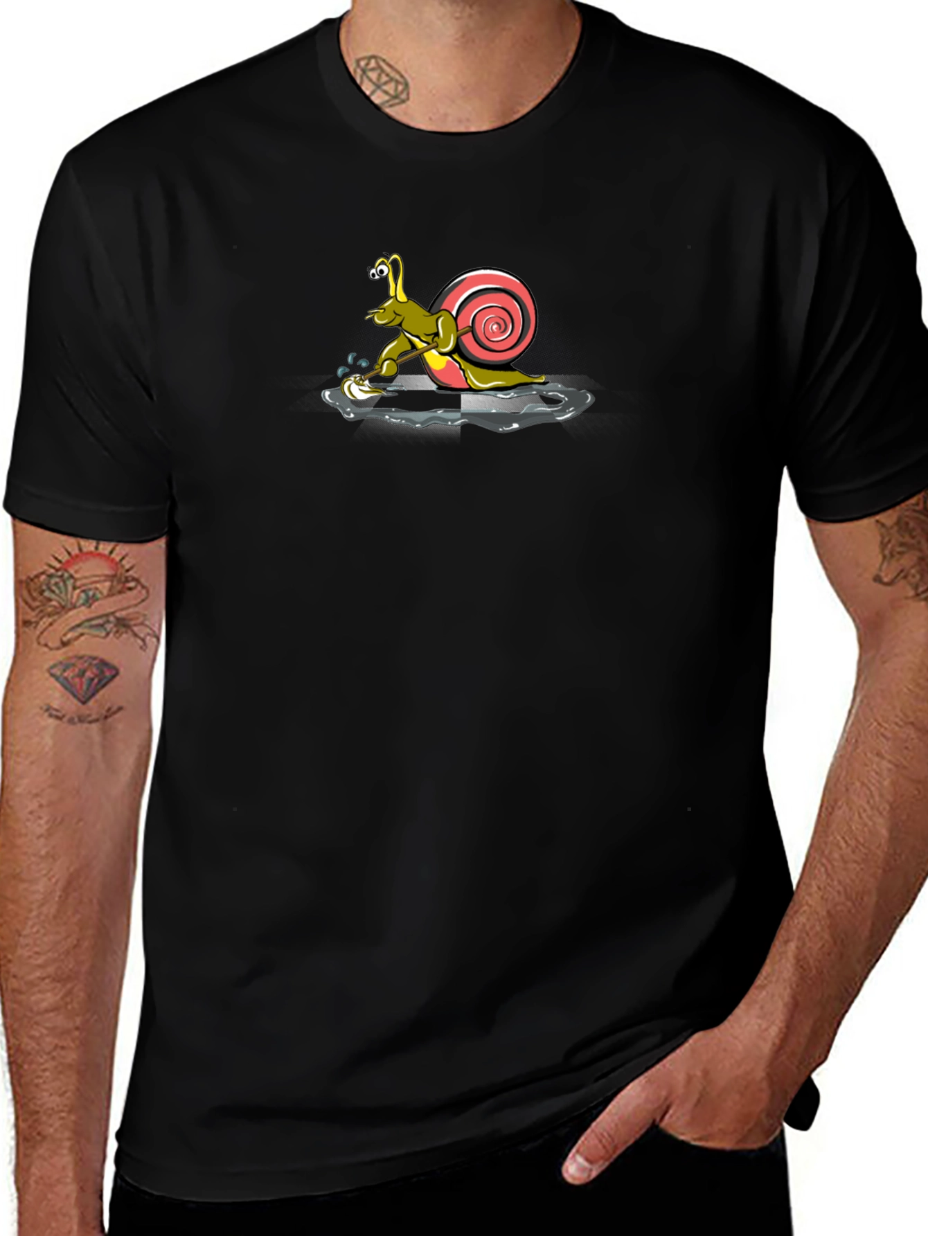 Snail Graphic T-Shirt - Slow Motion Style