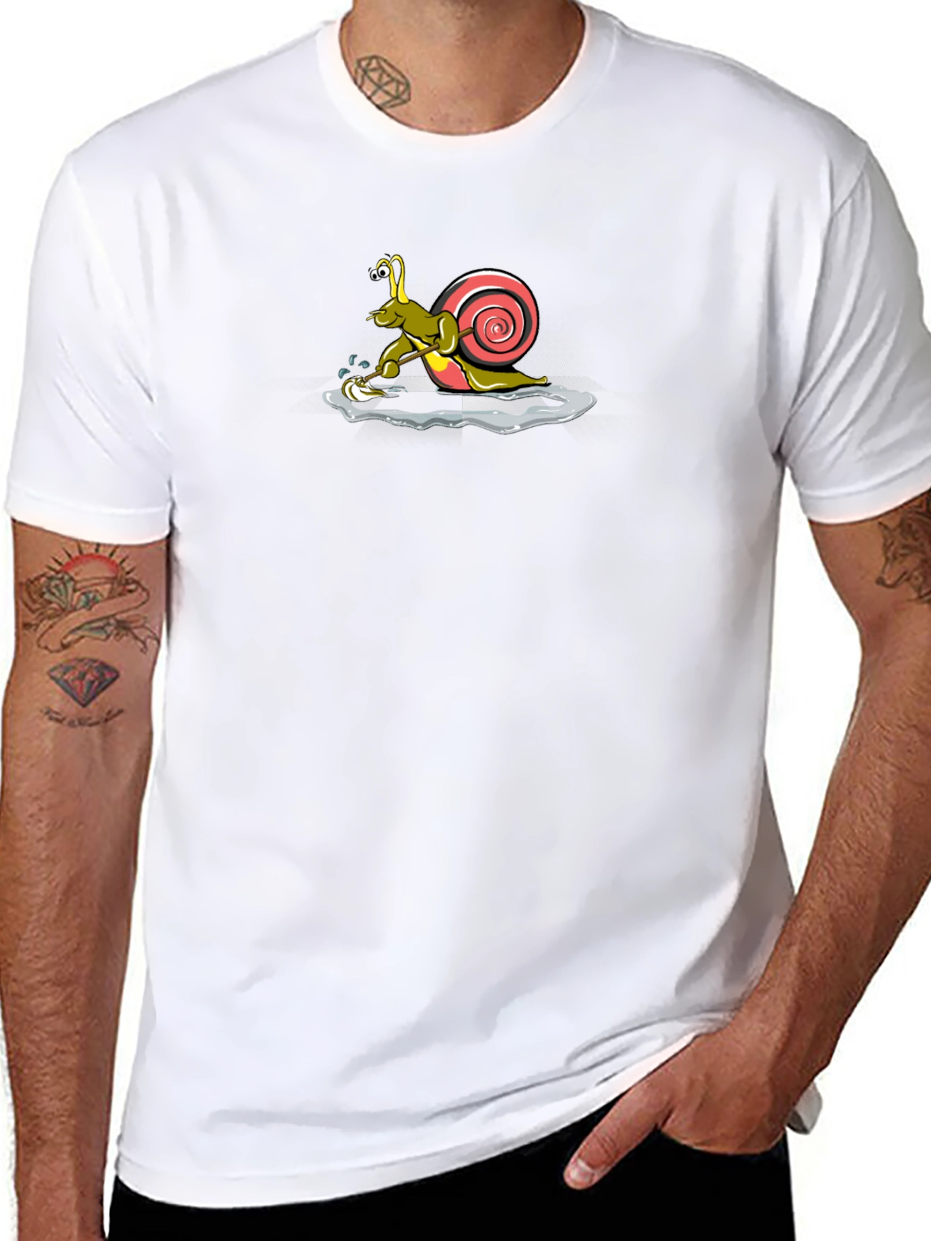 Snail Graphic T-Shirt - Slow Motion Style