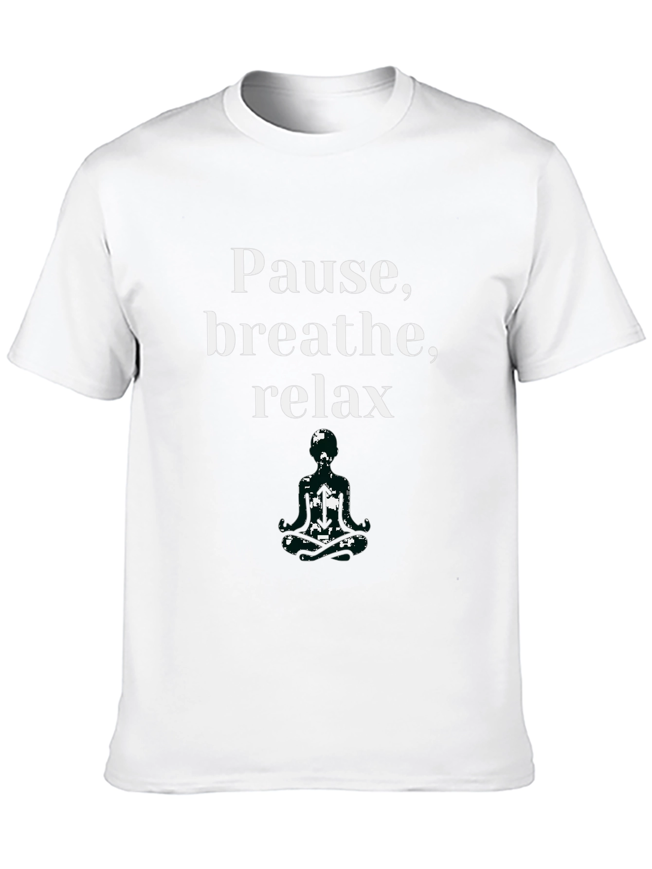 Pause Breathe Relax T-Shirt - Zen Meditation Tee