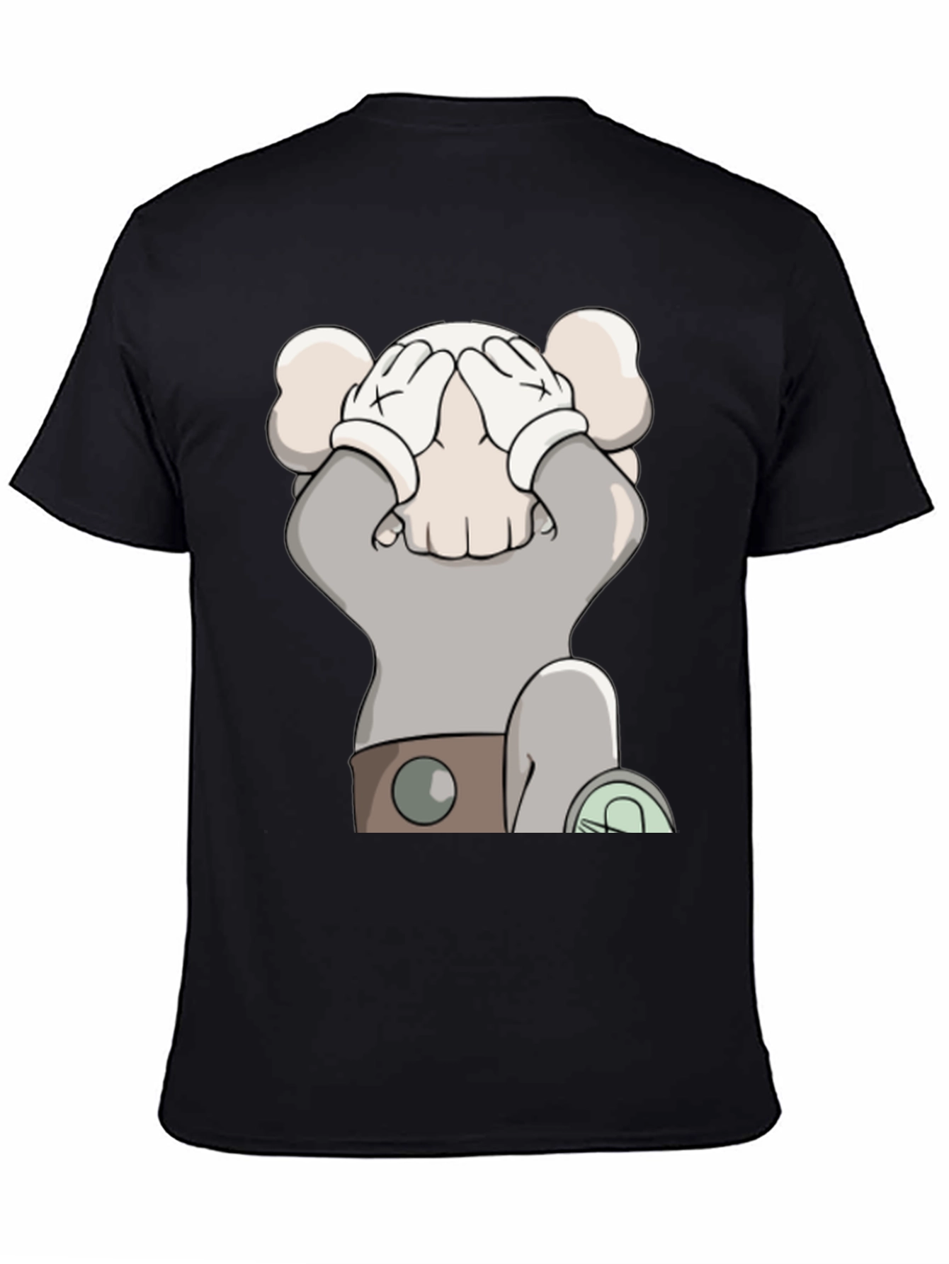 Cartoon Graphic Black T-Shirt