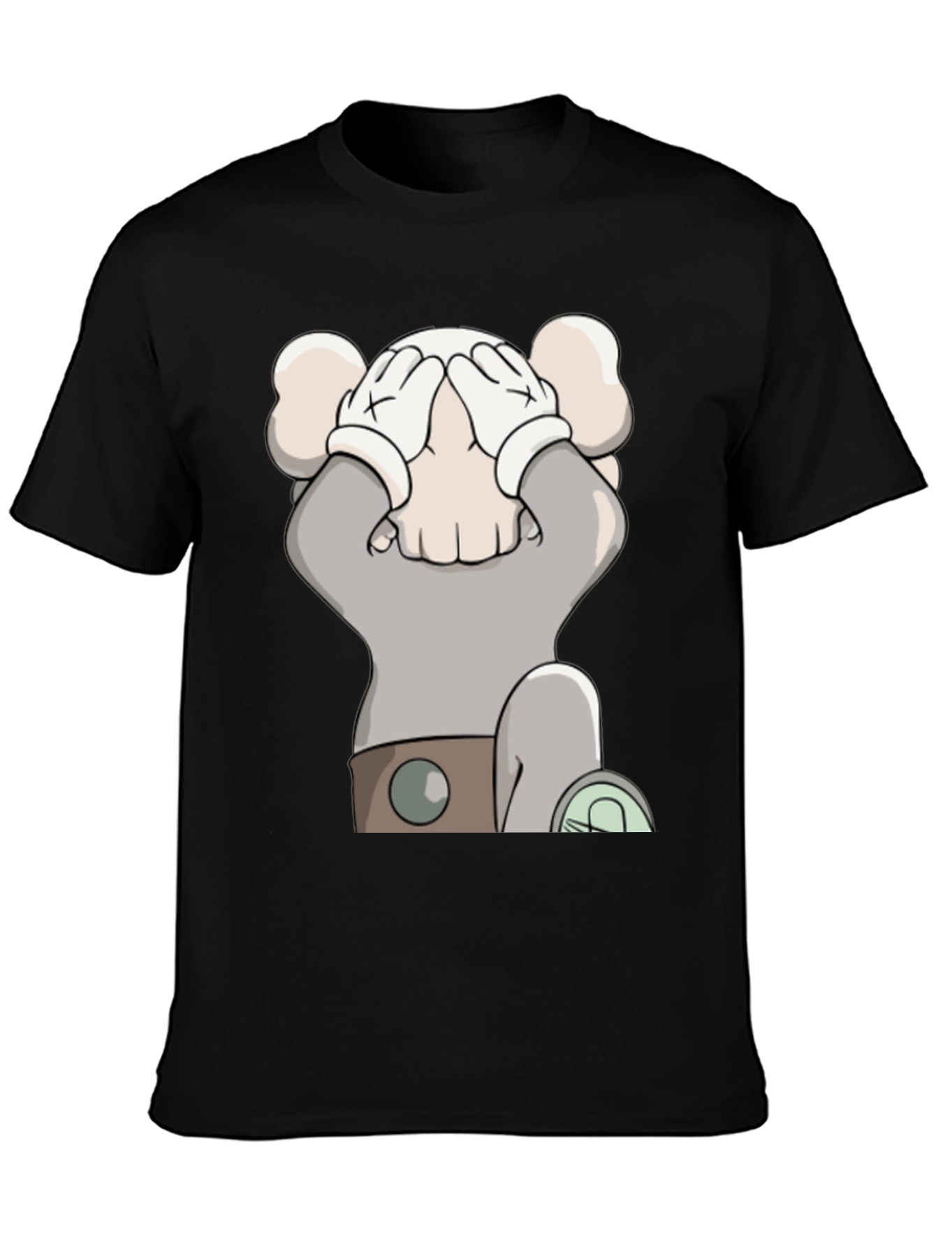 Cartoon Graphic Black T-Shirt