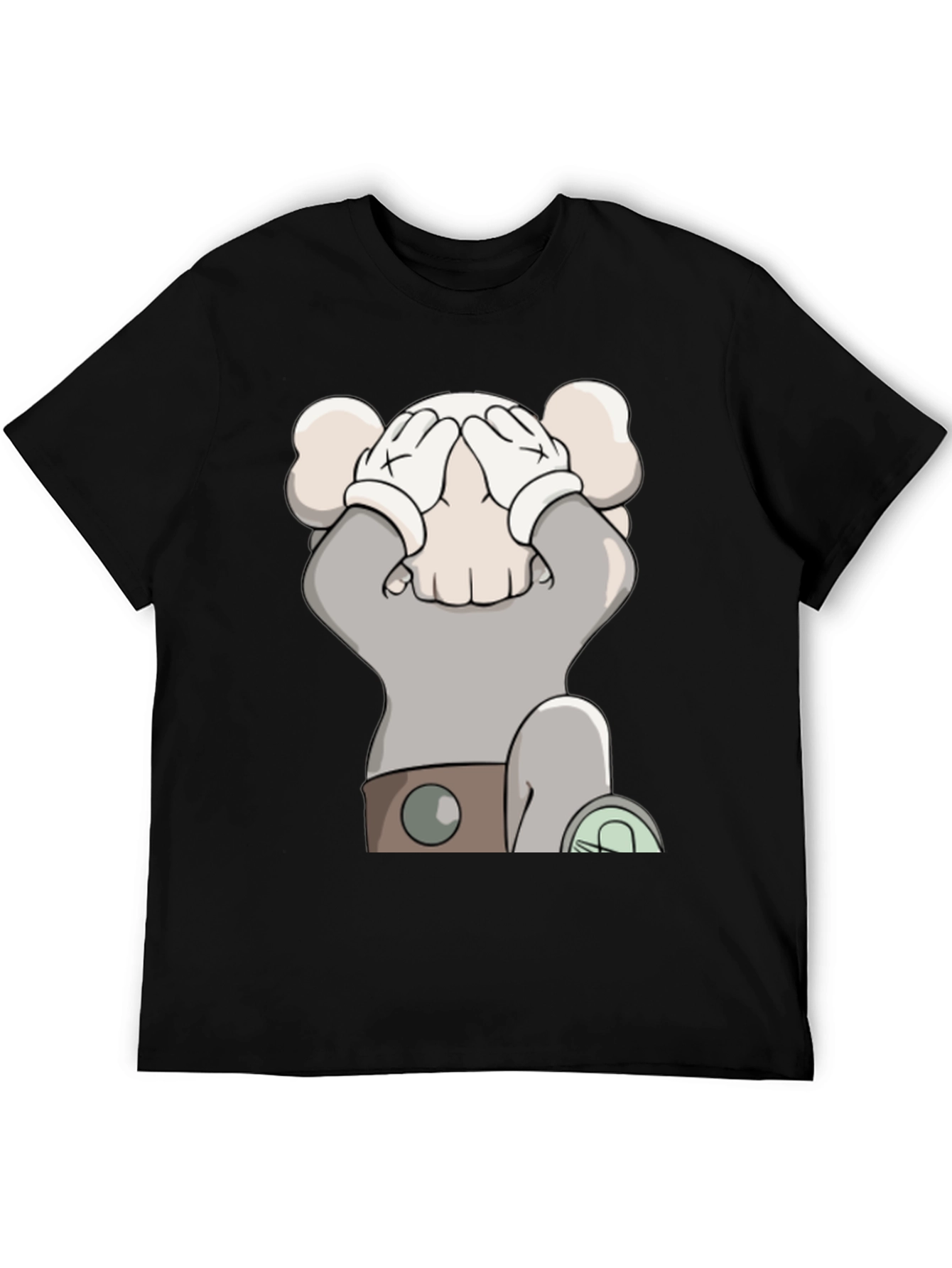 Cartoon Graphic Black T-Shirt