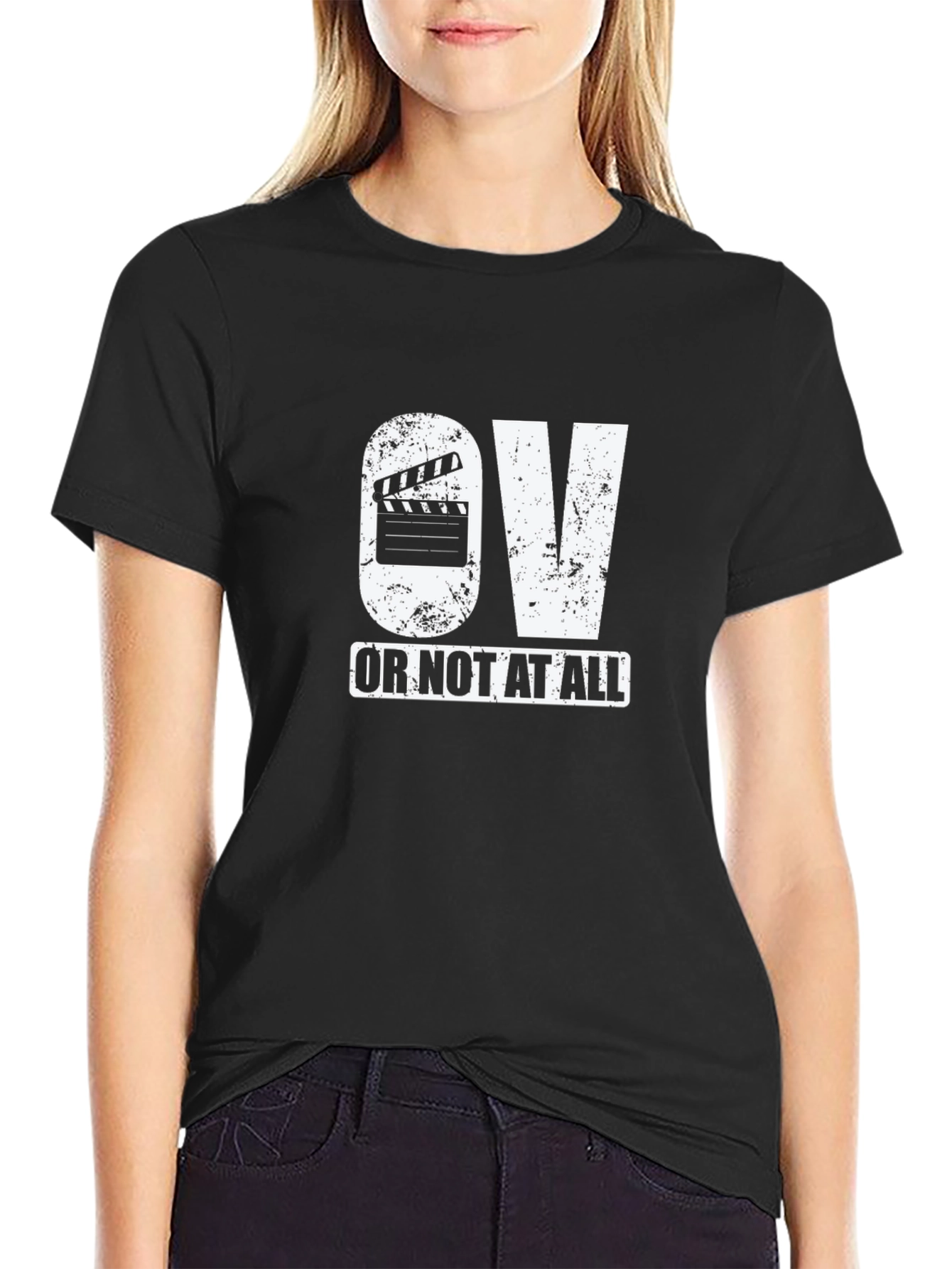 OV Or Not At All Black Graphic Tee