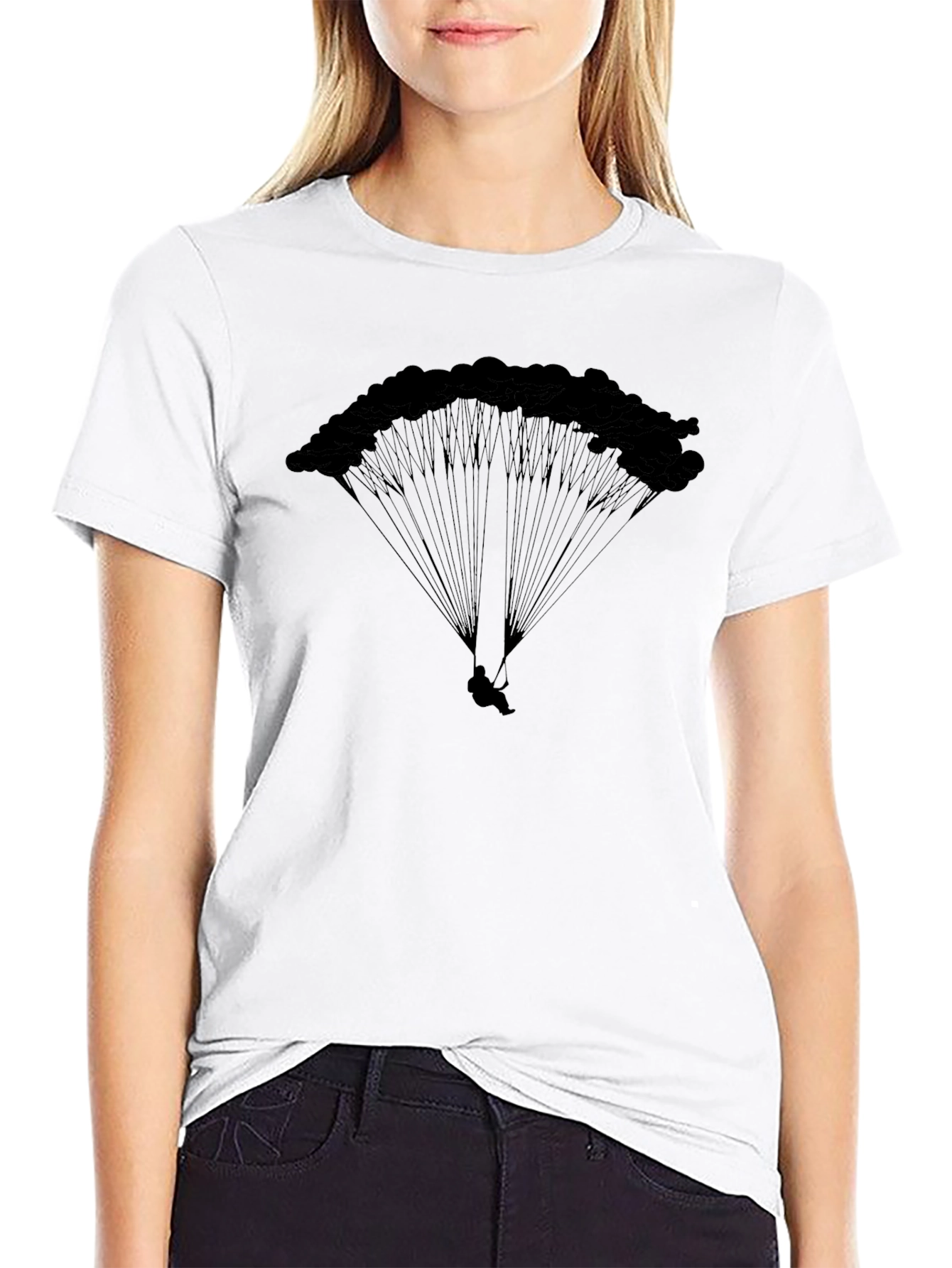 Skydiving Silhouette T-Shirt - Adventure Apparel
