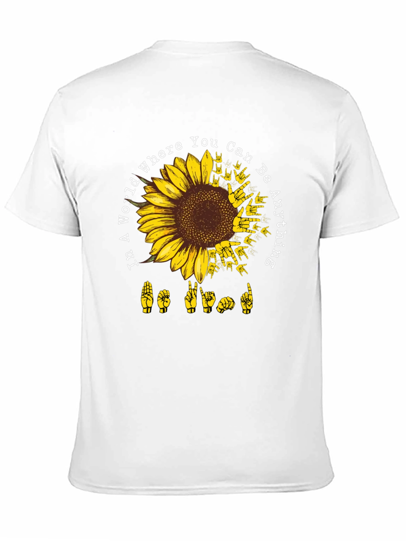 Sunflower ASL Be Kind Graphic Tee