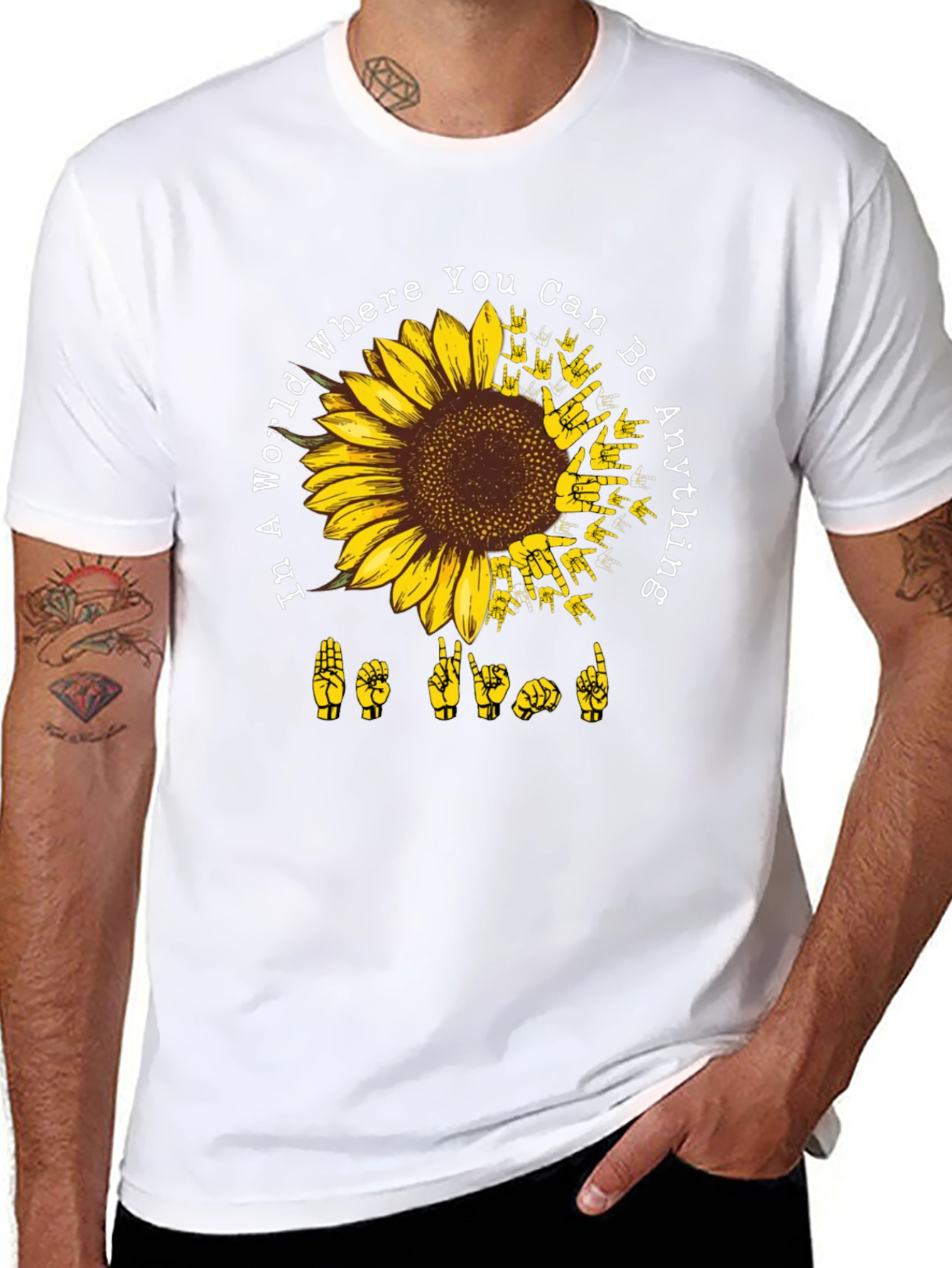 Sunflower ASL Be Kind Graphic Tee