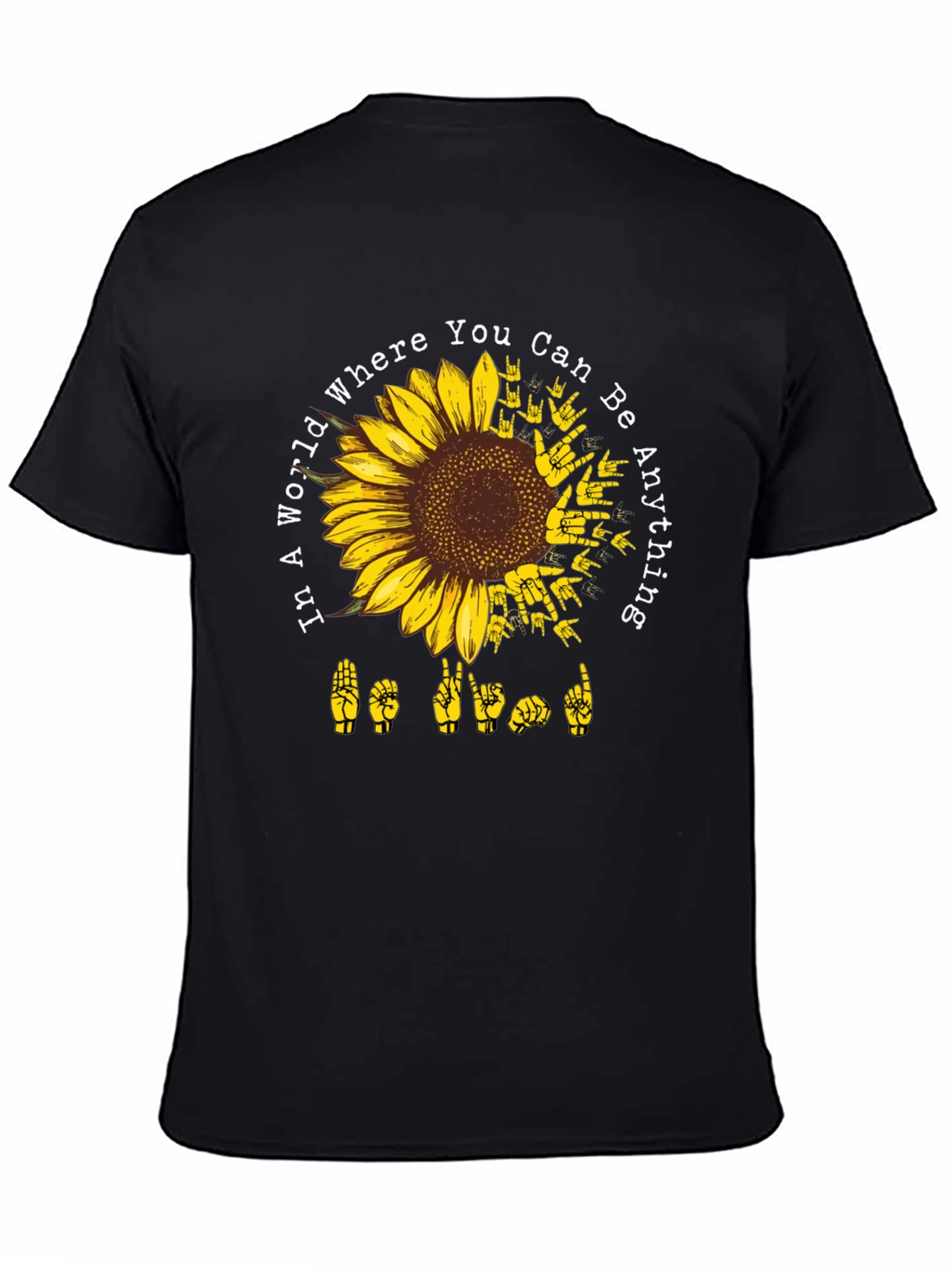 Sunflower ASL Be Kind Graphic Tee