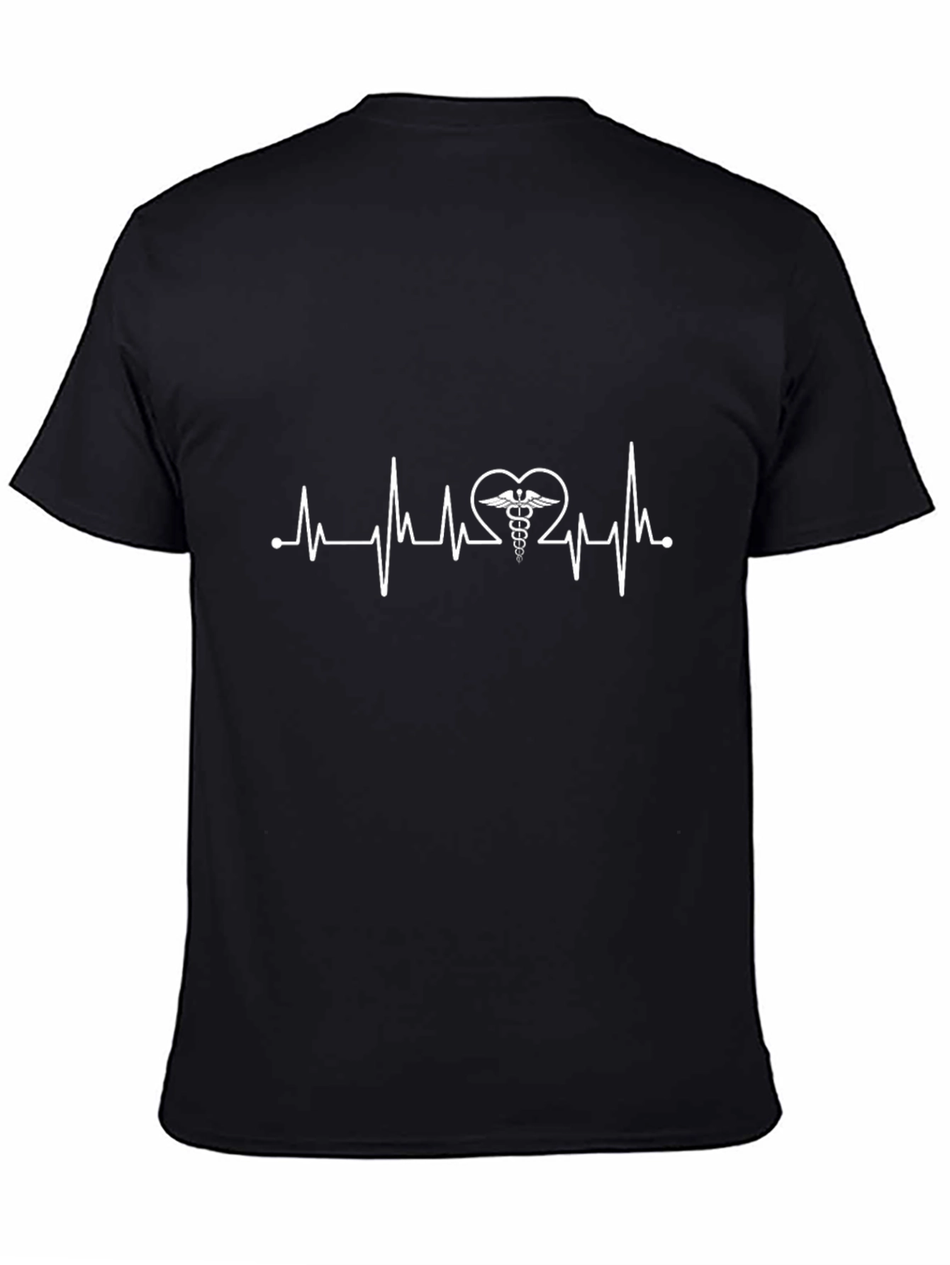 Heartbeat Caduceus T-Shirt - Medical Professional Tee